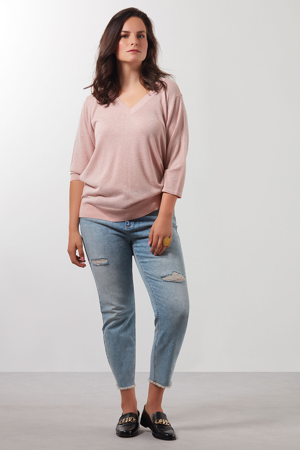 Jeans mit ausgefranstem Saum image number 4