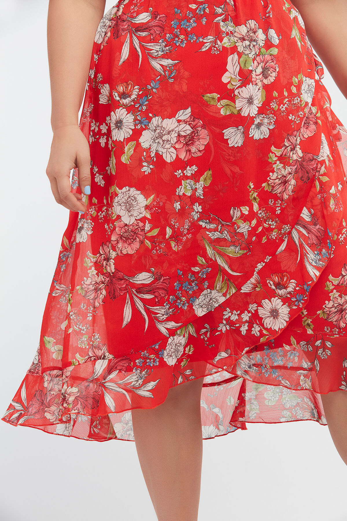 Wickelkleid mit floralem Print image number 7