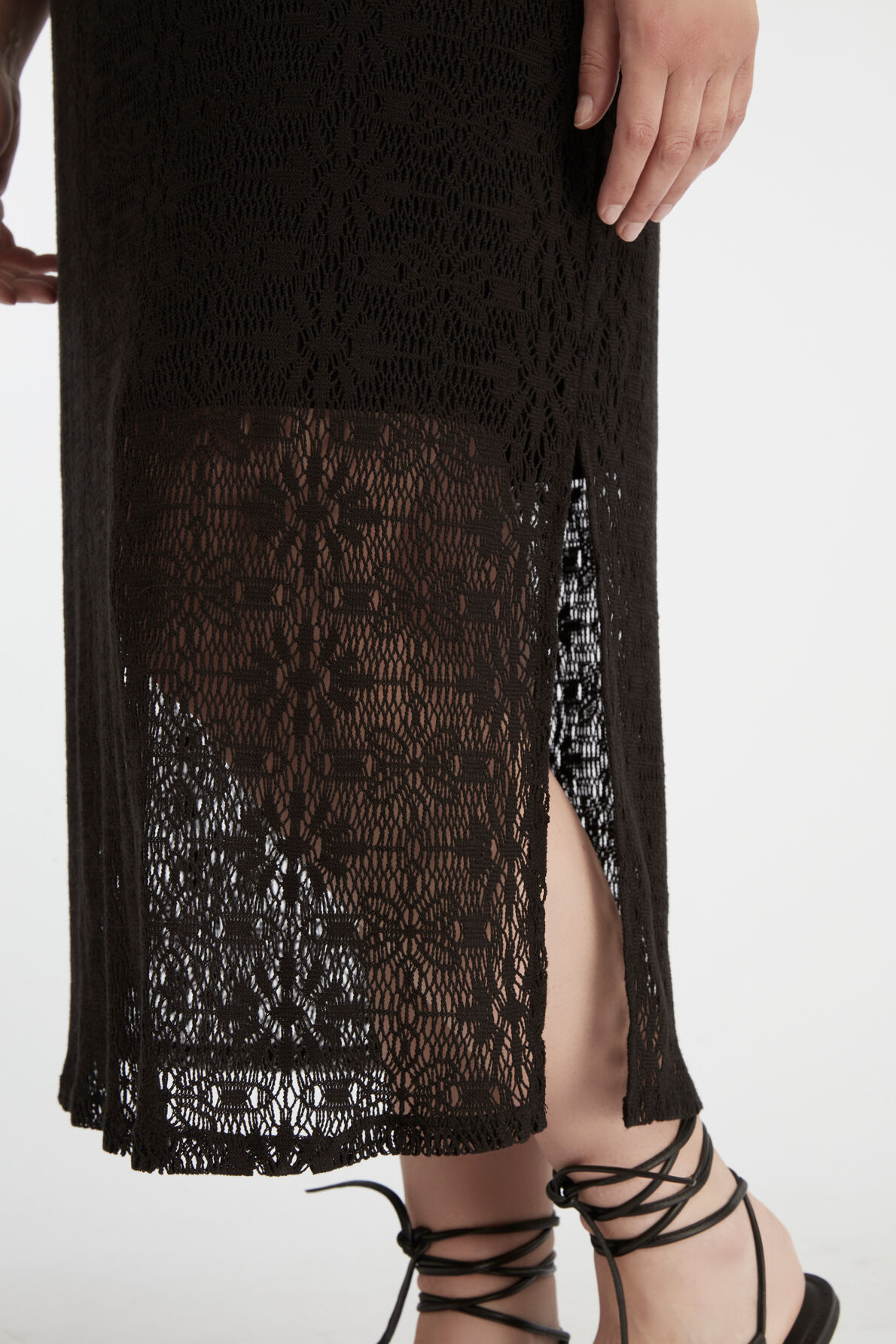 Langes Spitzen-Kleid image number 3