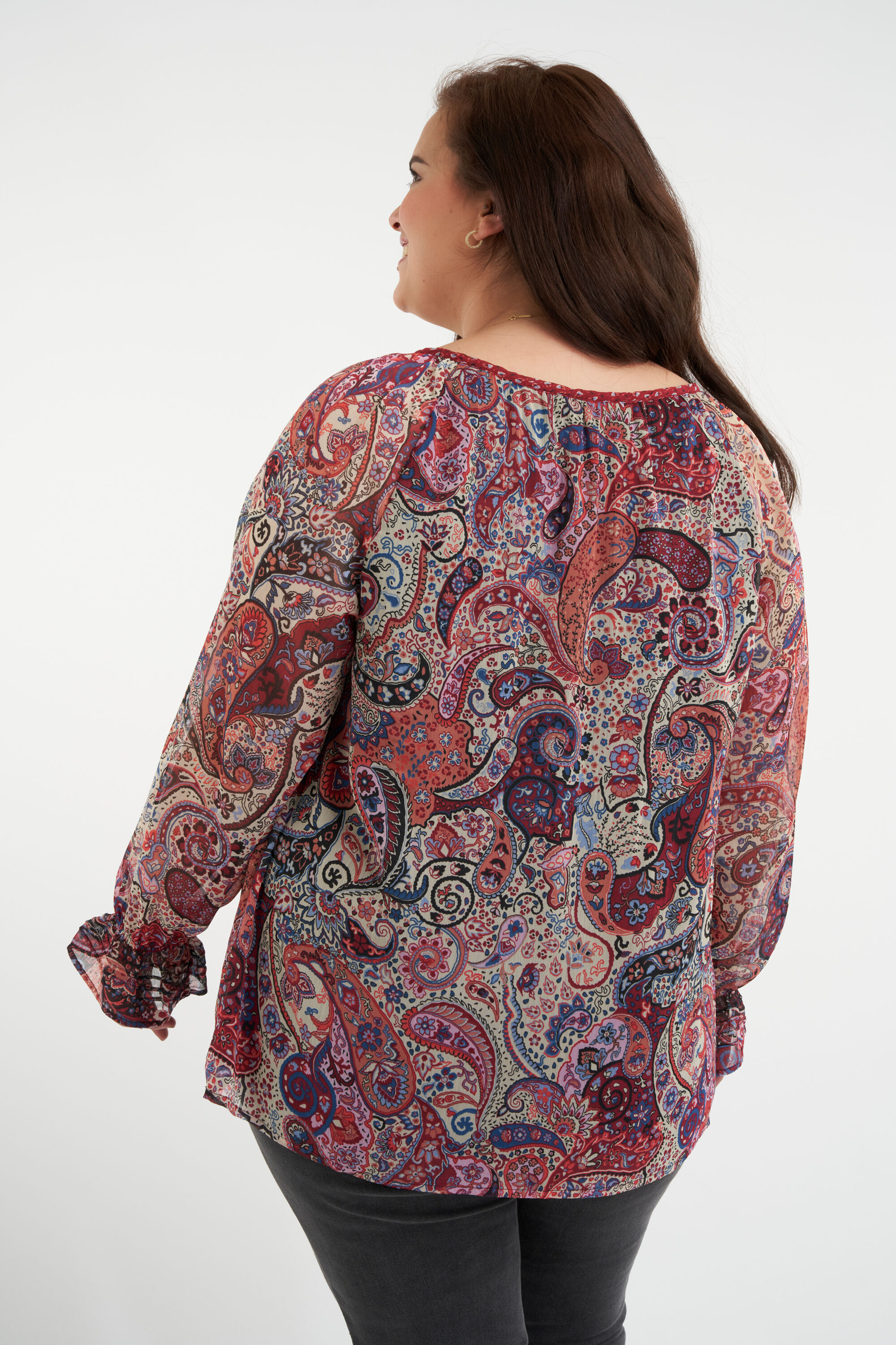 Bluse mit Paisley-Print image number 3