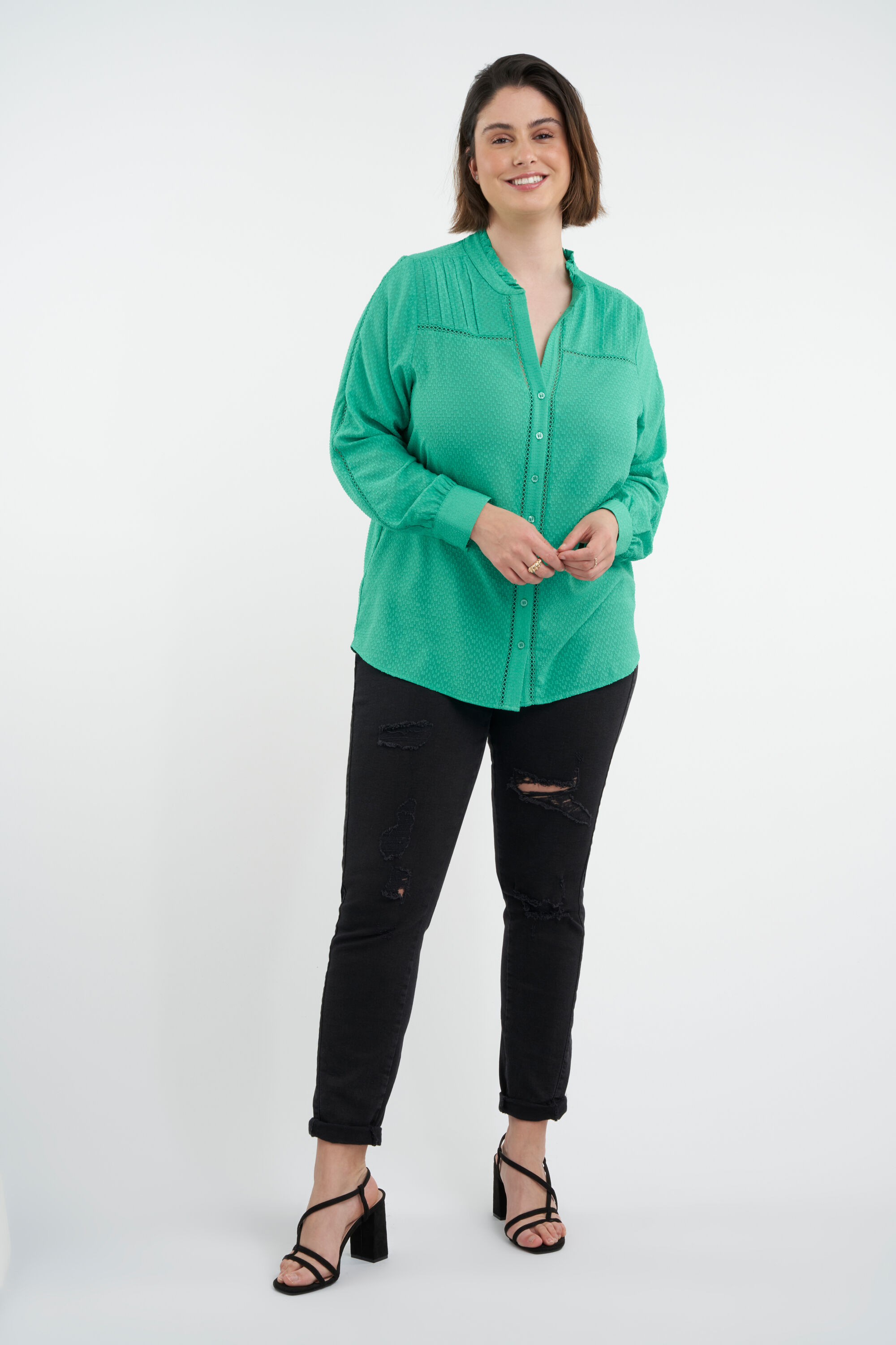 Halb durchsichtige Bluse  image number 5