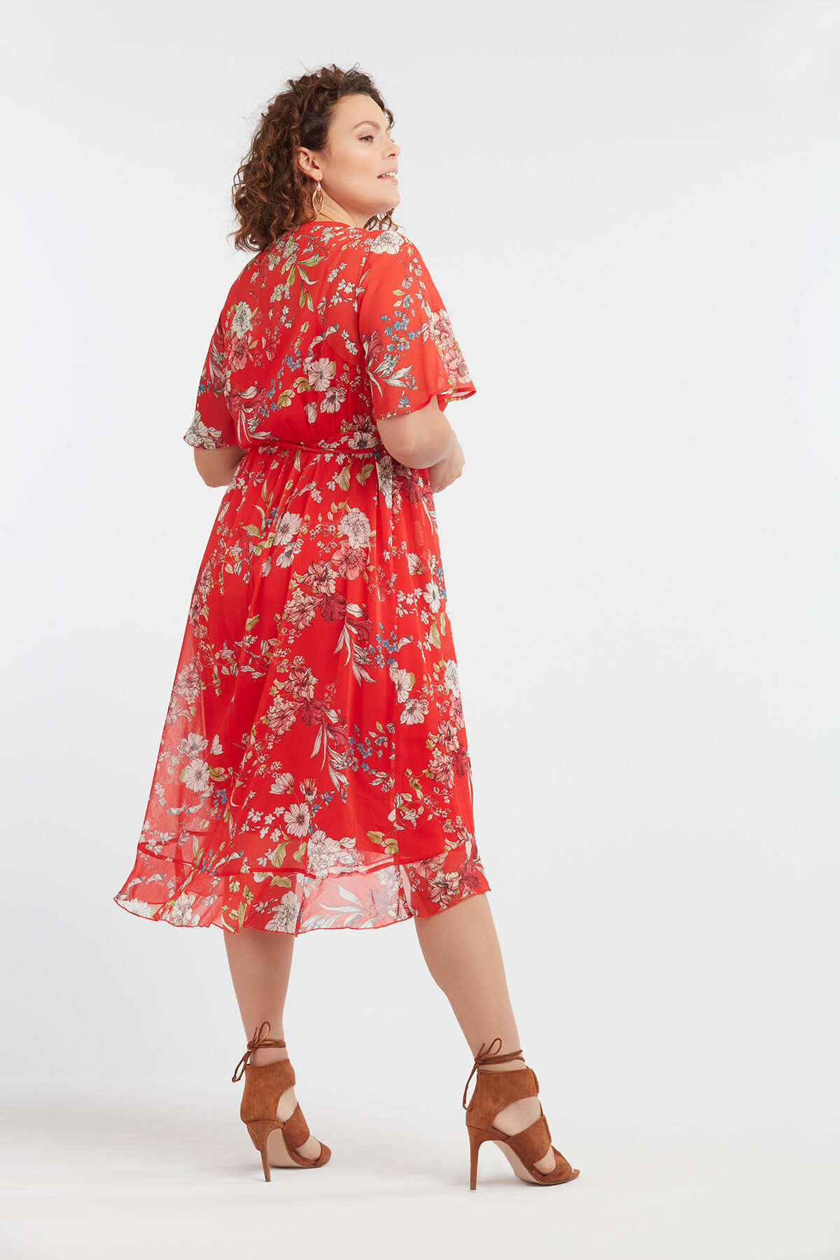 Wickelkleid mit floralem Print image number 5