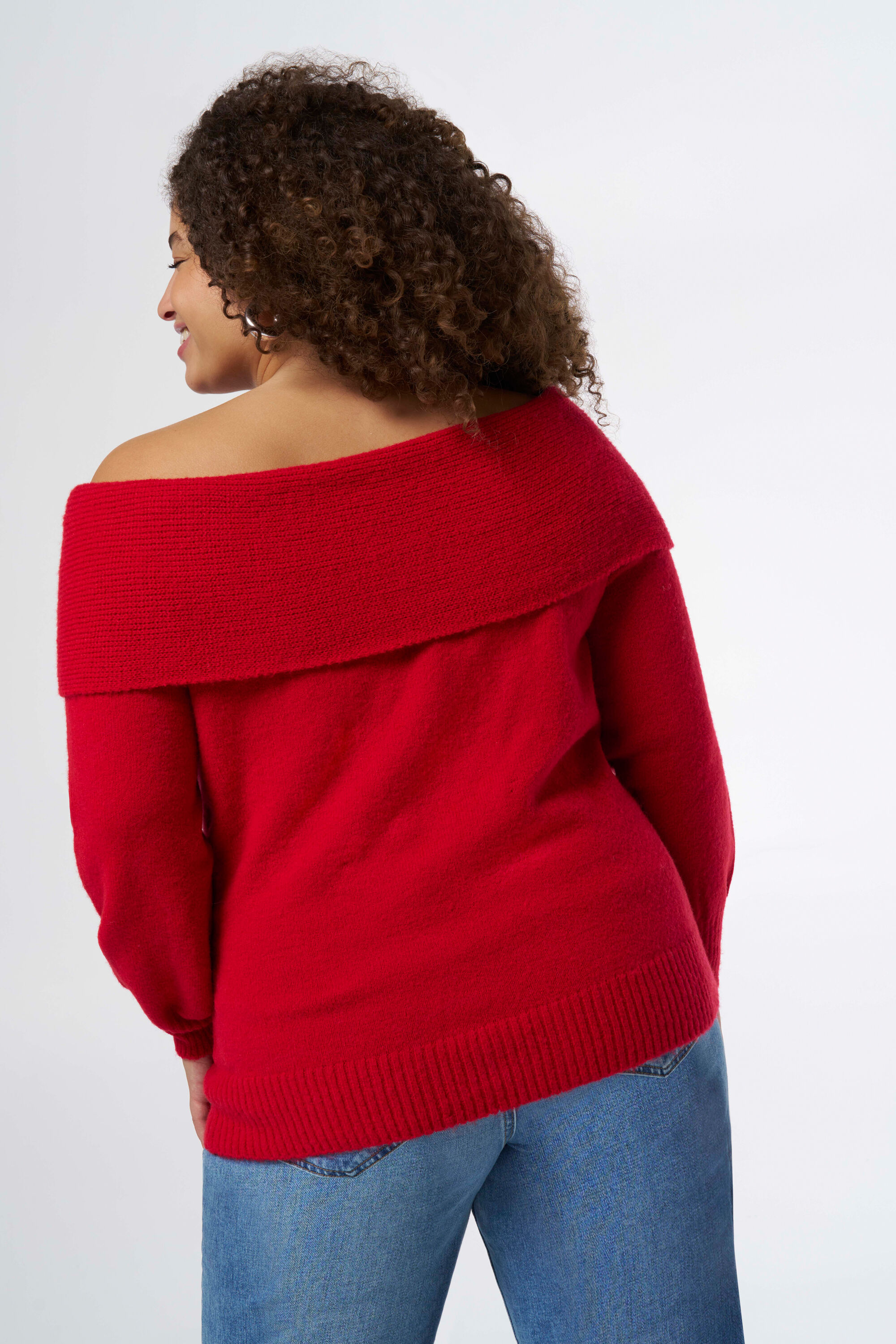 Schulterfreier Strickpullover image number 3