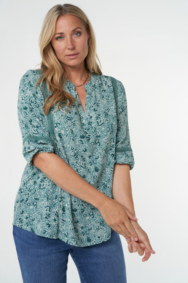 Damen Print-Muster Mode Bluse | mit MS