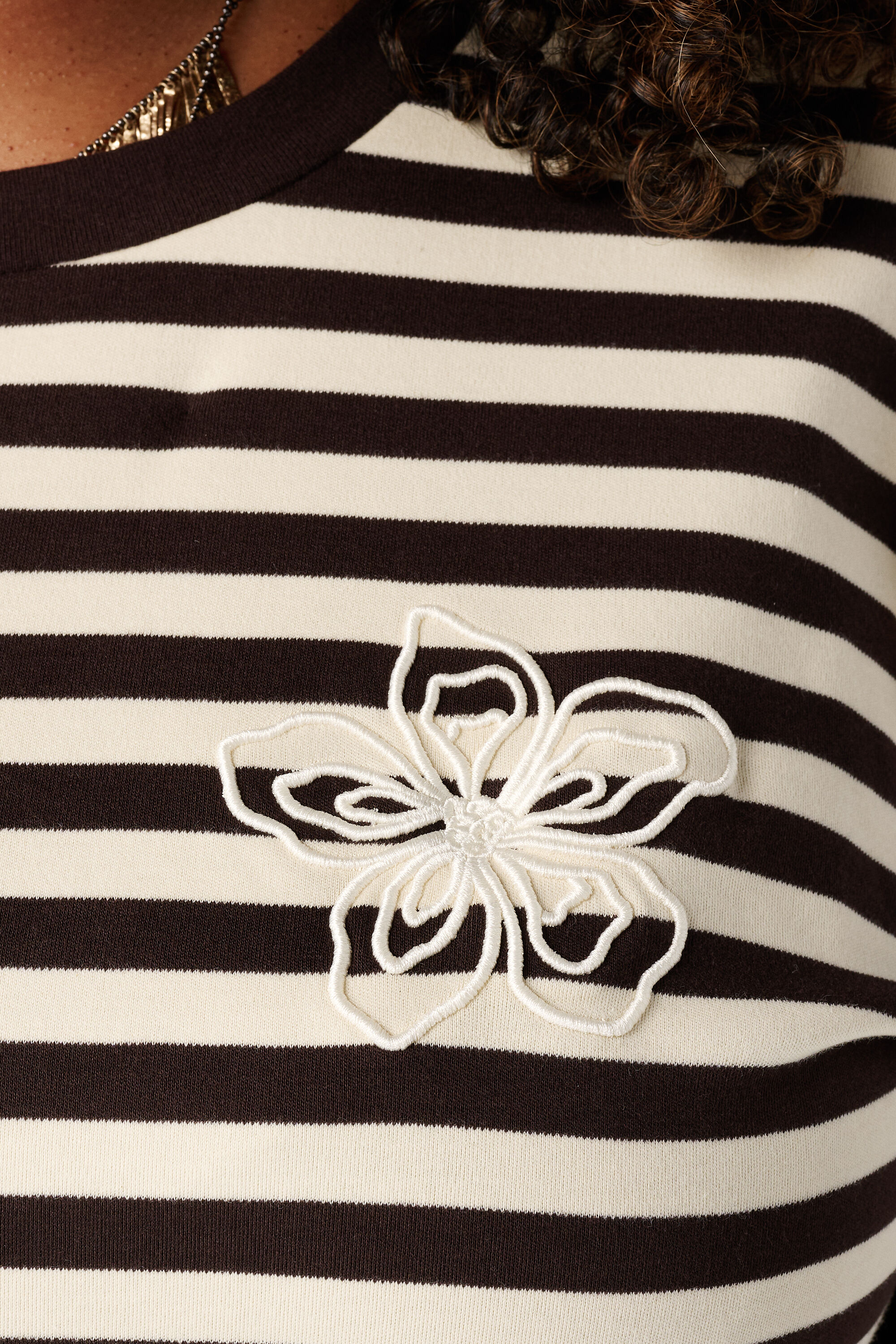 Gestreiftes Langarmshirt image number 6