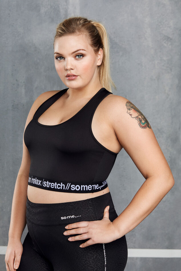 Kurzes Sport-Top mit Kreuz-Trägern image number 0
