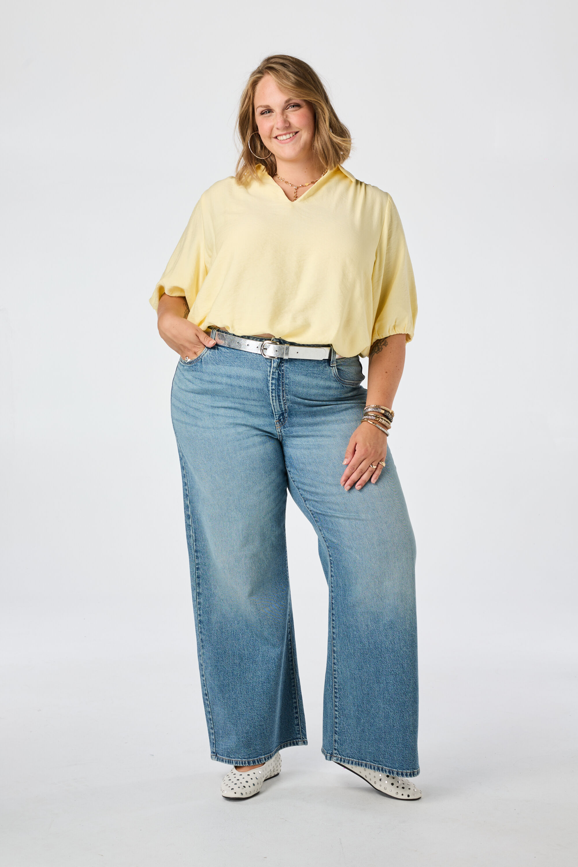 Bluse mit Puff&auml;rmeln image number 5