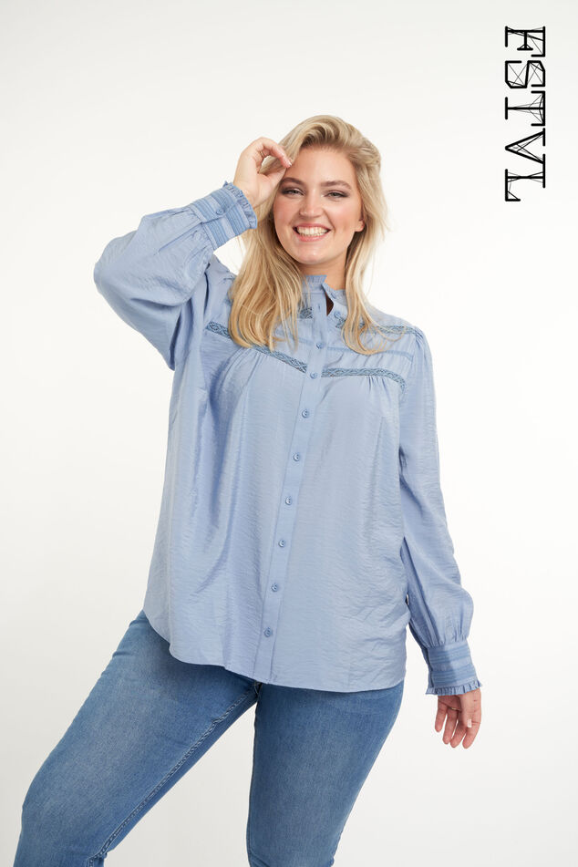 Spitzen-Bluse image number 0