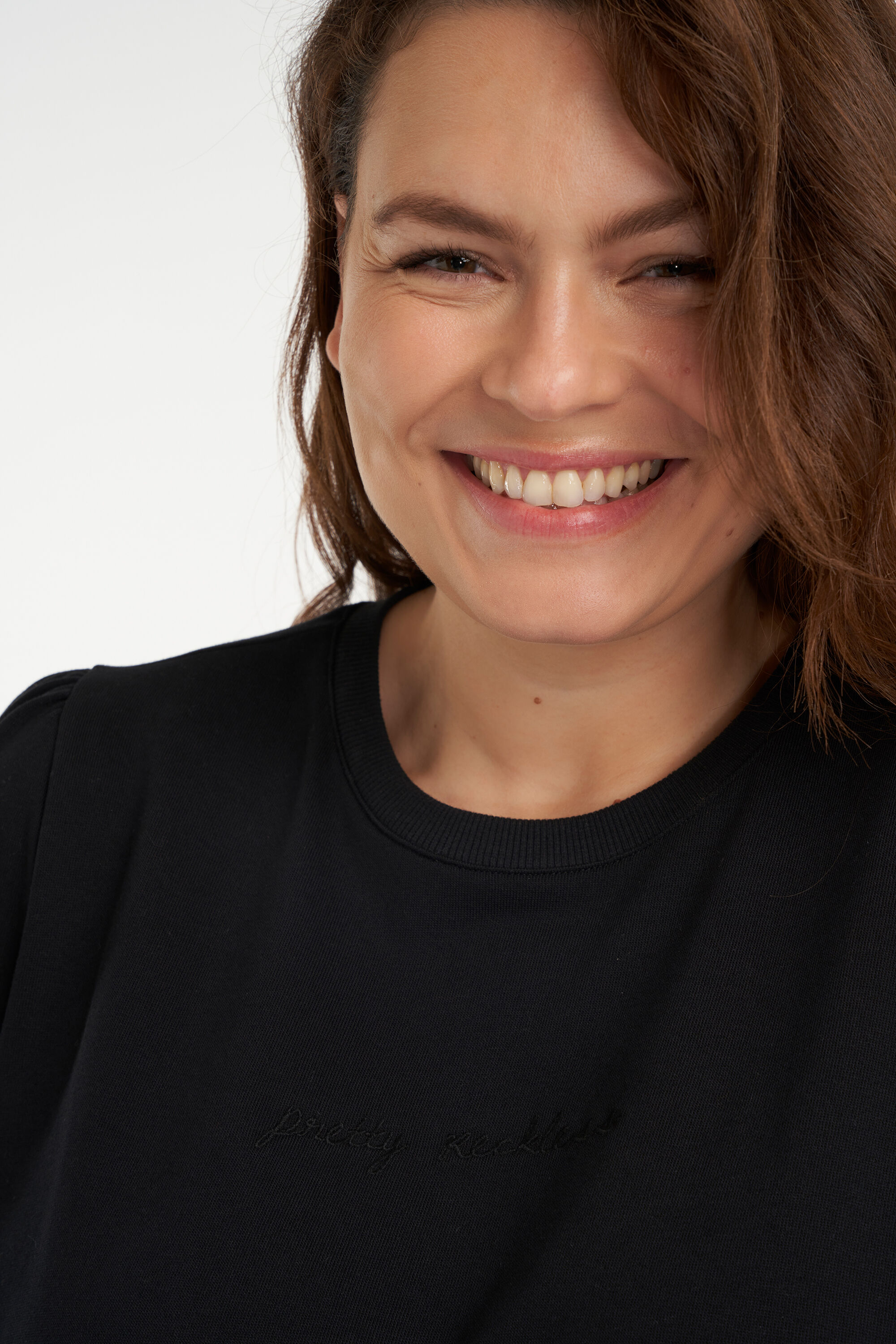 Sweatshirt-Kleid mit Puff&auml;rmeln  image number 6