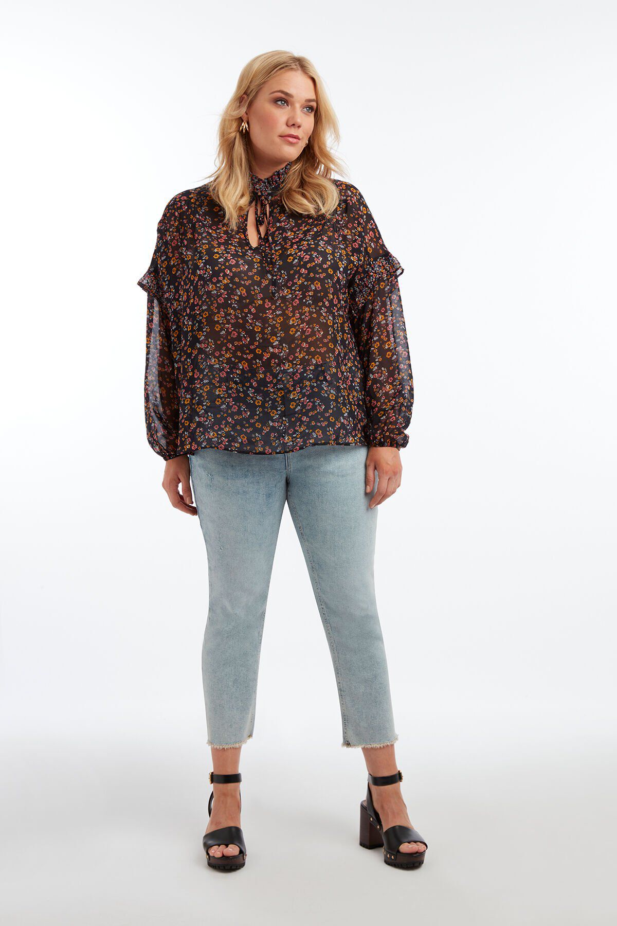 Bluse mit floralem Print image number 3