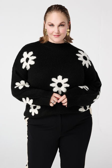 Pullover mit Blumenprint Pullover mit Blumenprint