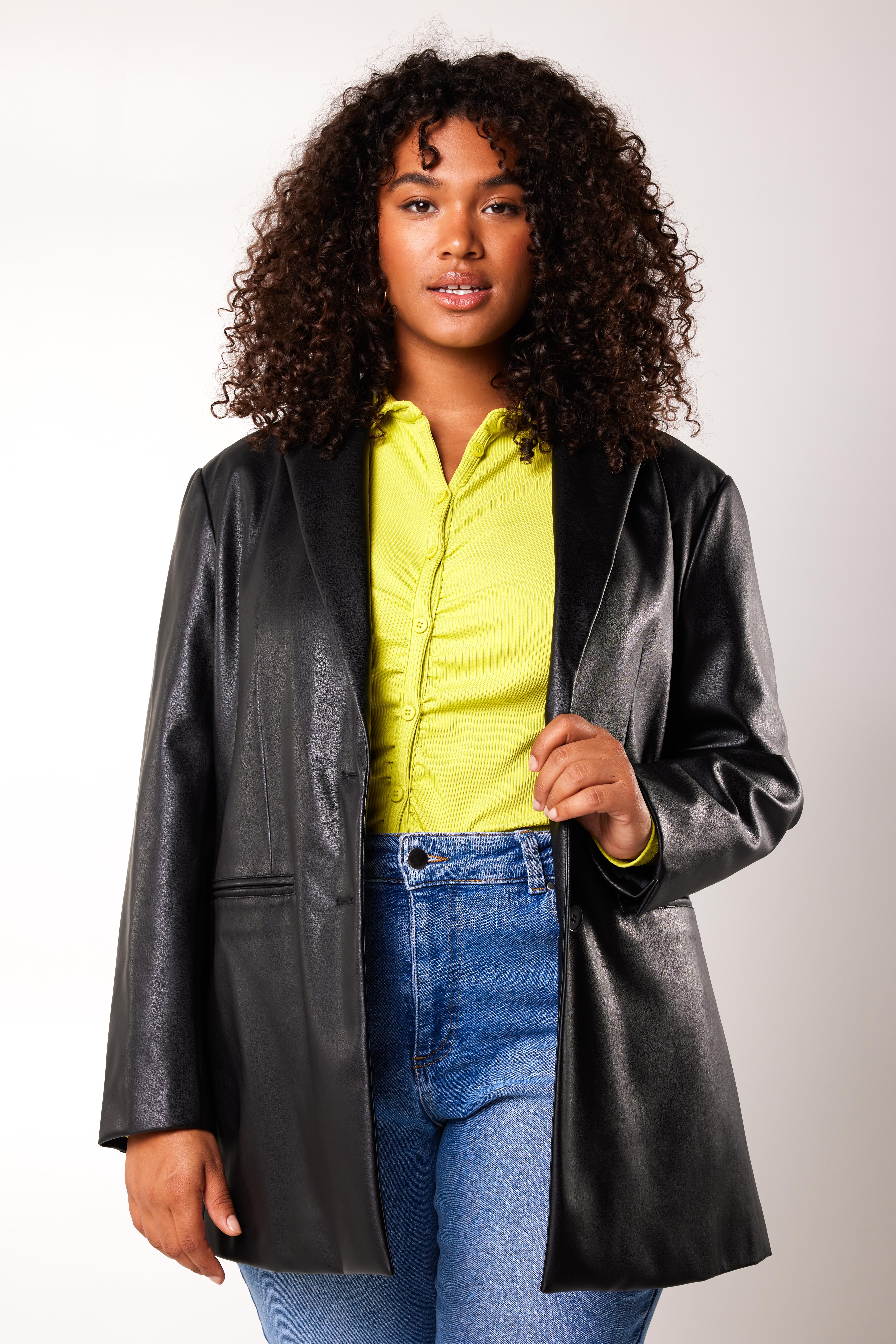 Blazer aus Kunstleder image number 6