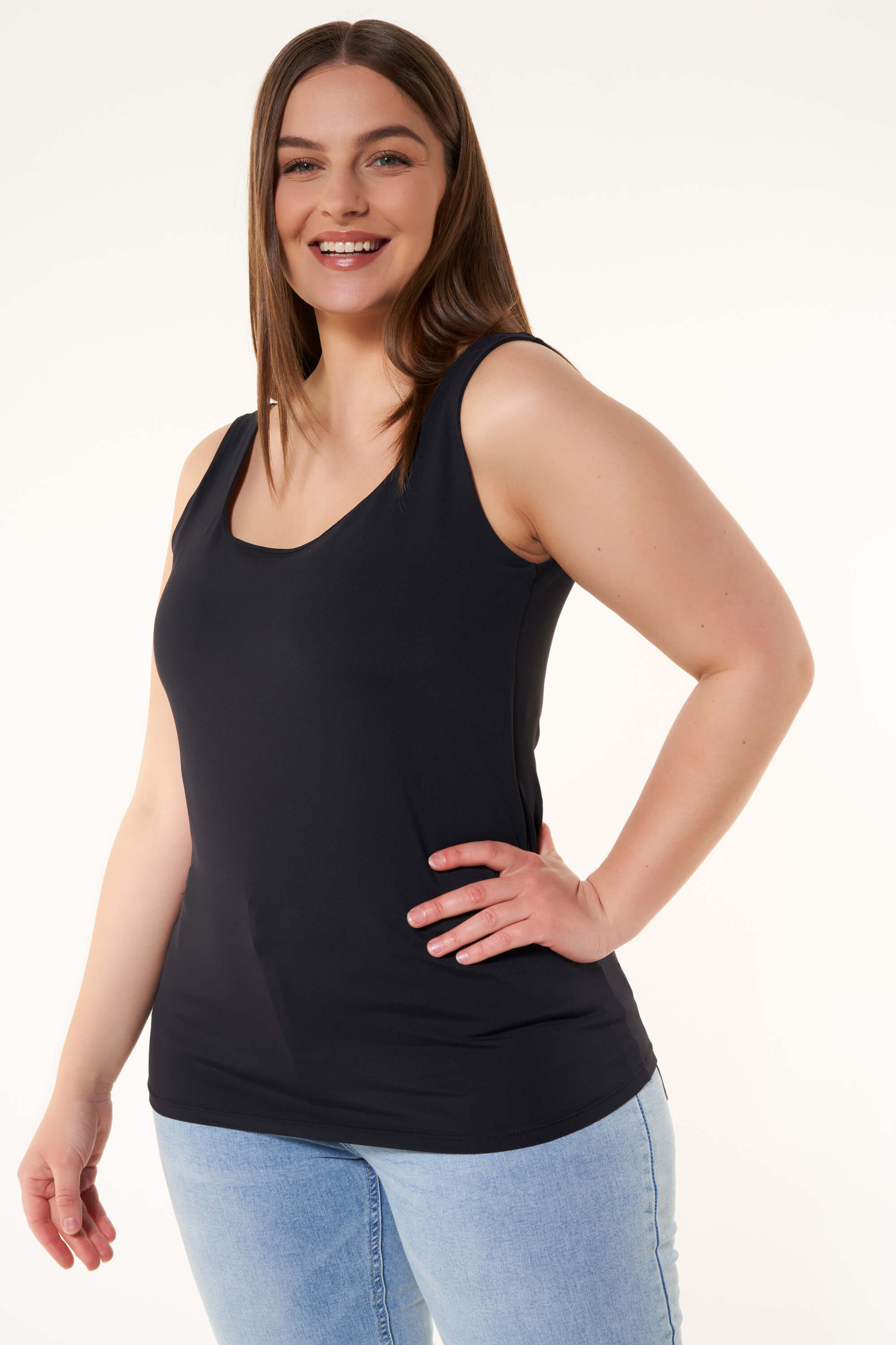 Singlet-Oberteil mit Stretch image number 6