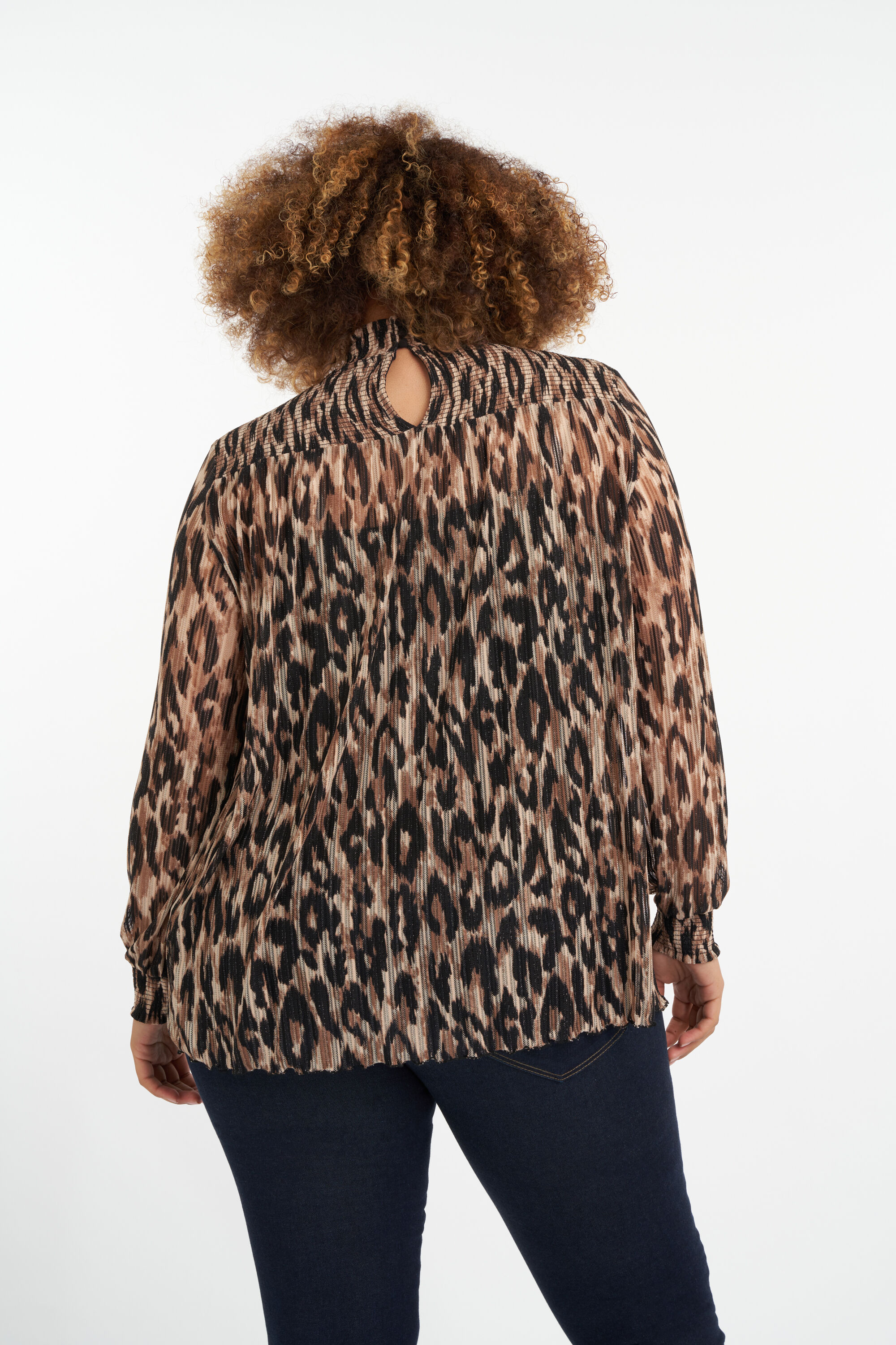 Halb durchsichtiges Top mit Print image number 3