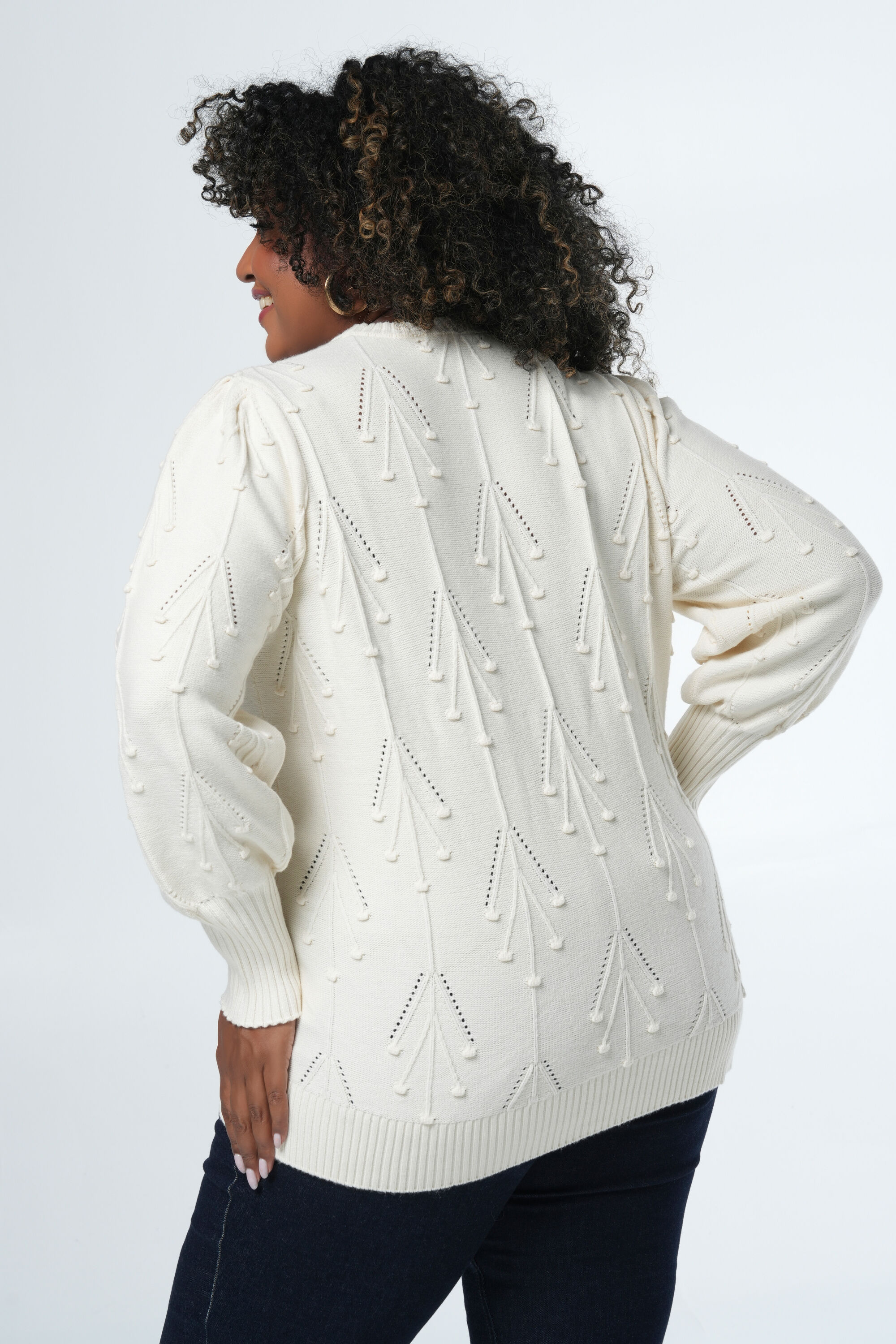 Pullover mit Lochmuster-Struktur image number 3