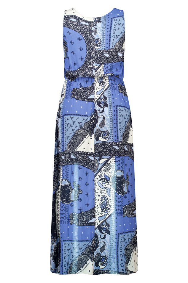 Ärmelloses Maxikleid mit Paisleymuster image number 2