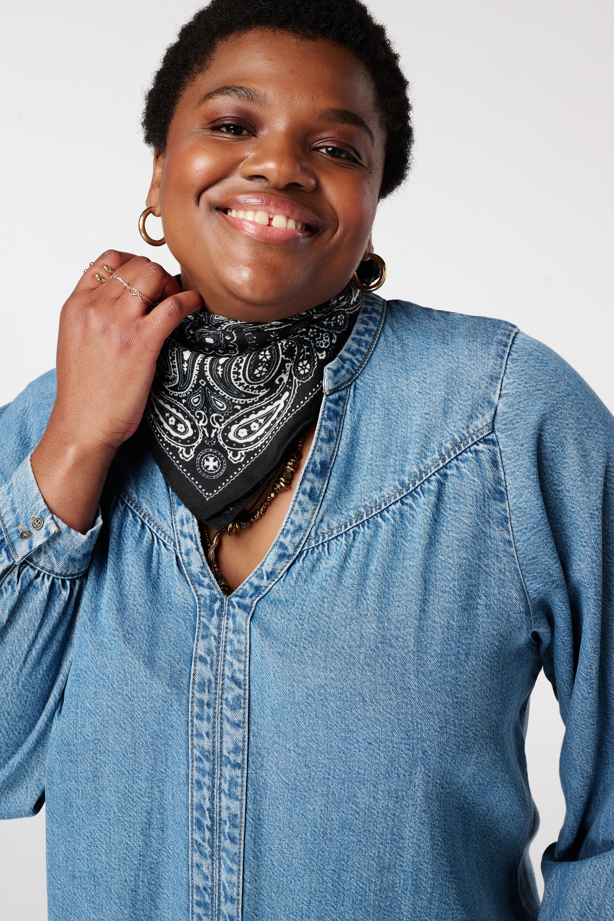 Denim Bluse image number 4