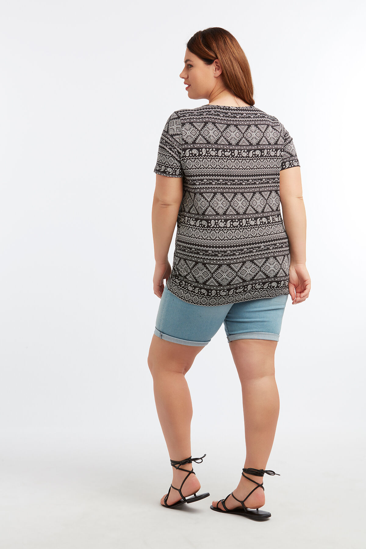 Basic T-Shirt mit Print image number 4