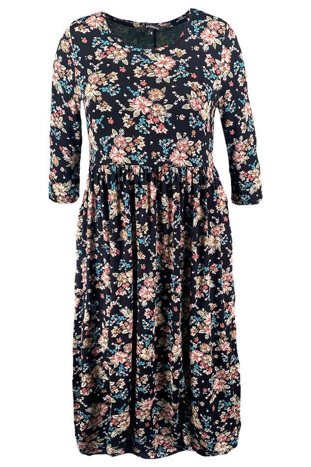 Langes Kleid mit Print  image number 1