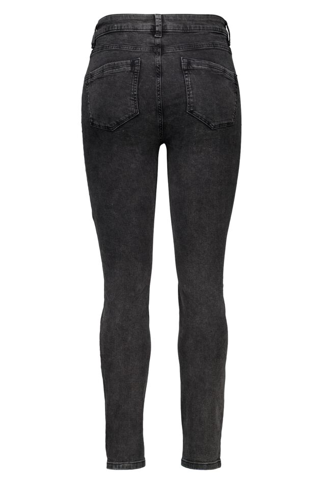 Skinny-Leg-Jeans mit Nietendetail image 2