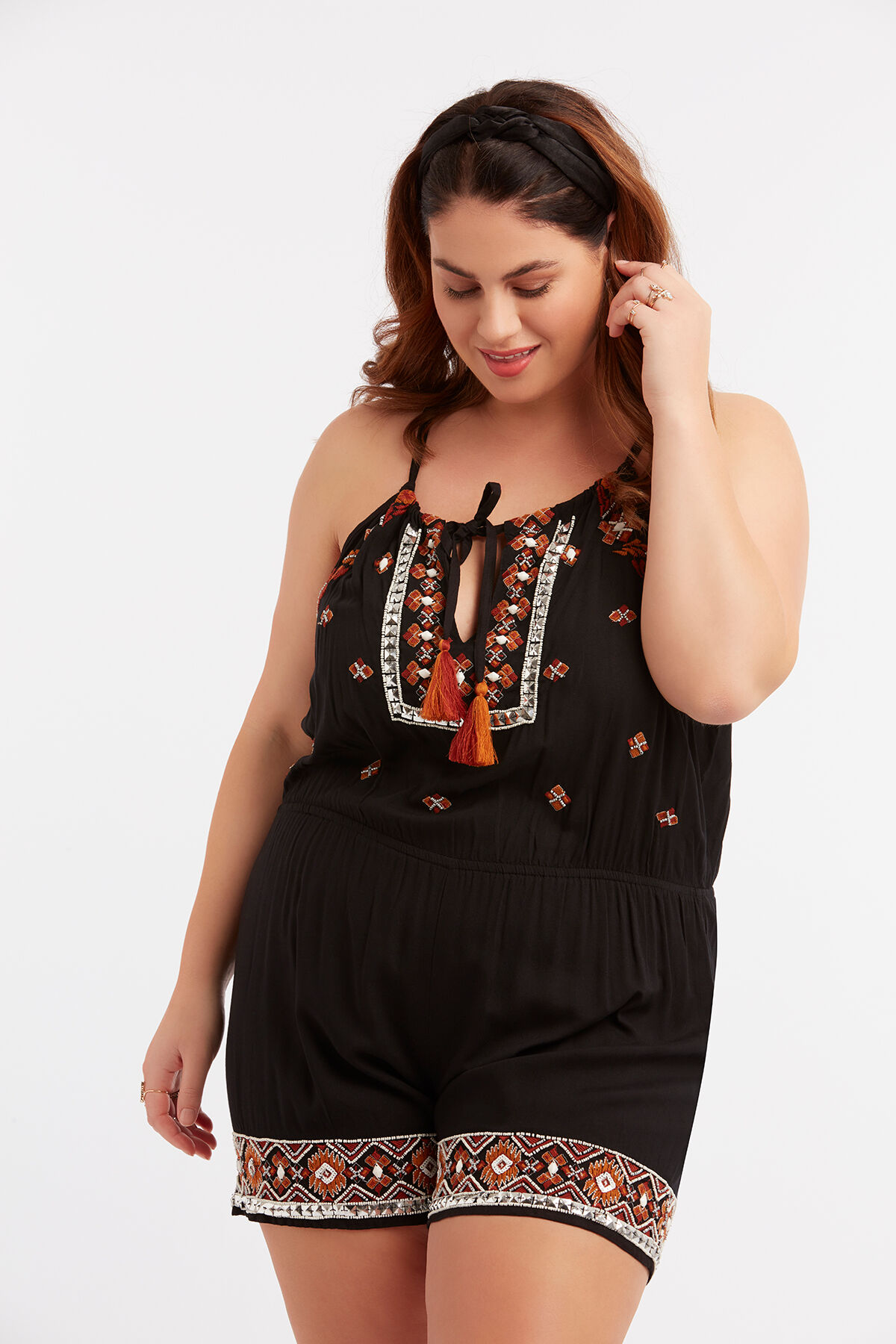 Playsuit mit Stickerei image number 4