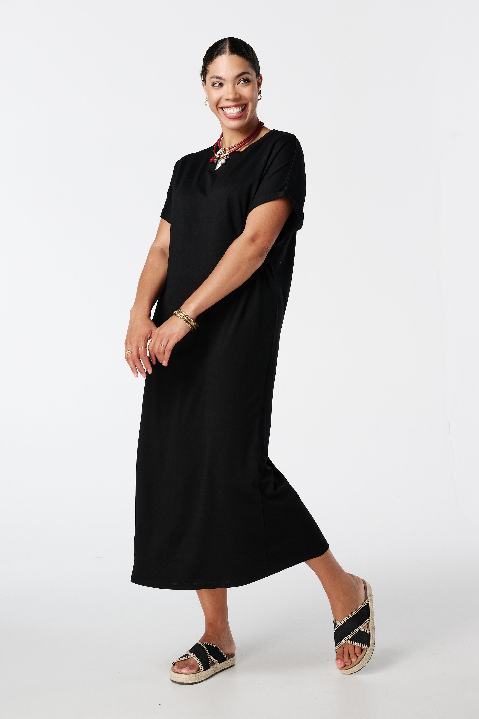 Maxikleid mit Stretchanteil  image number 5