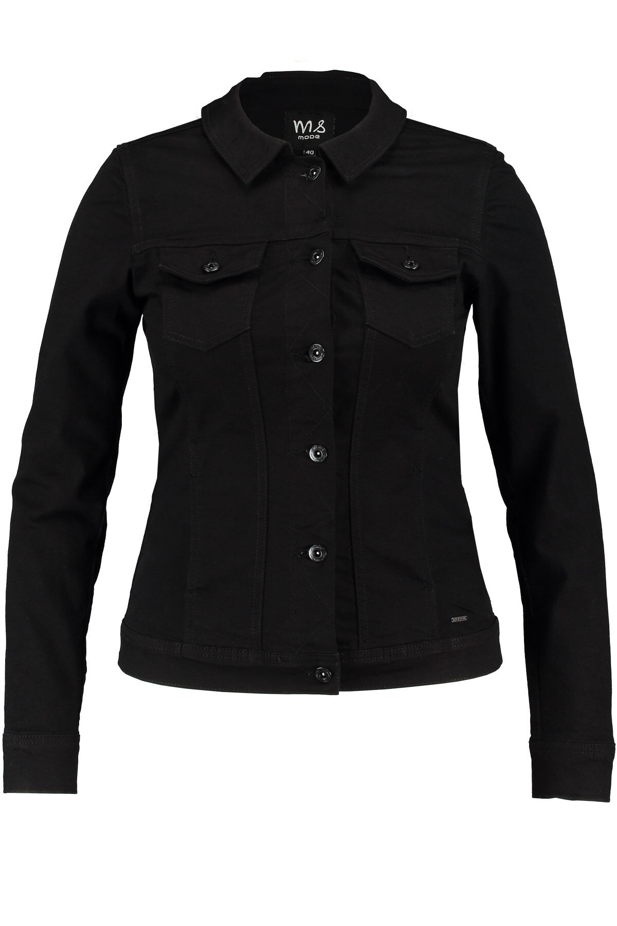 Schwarze Jeansjacke