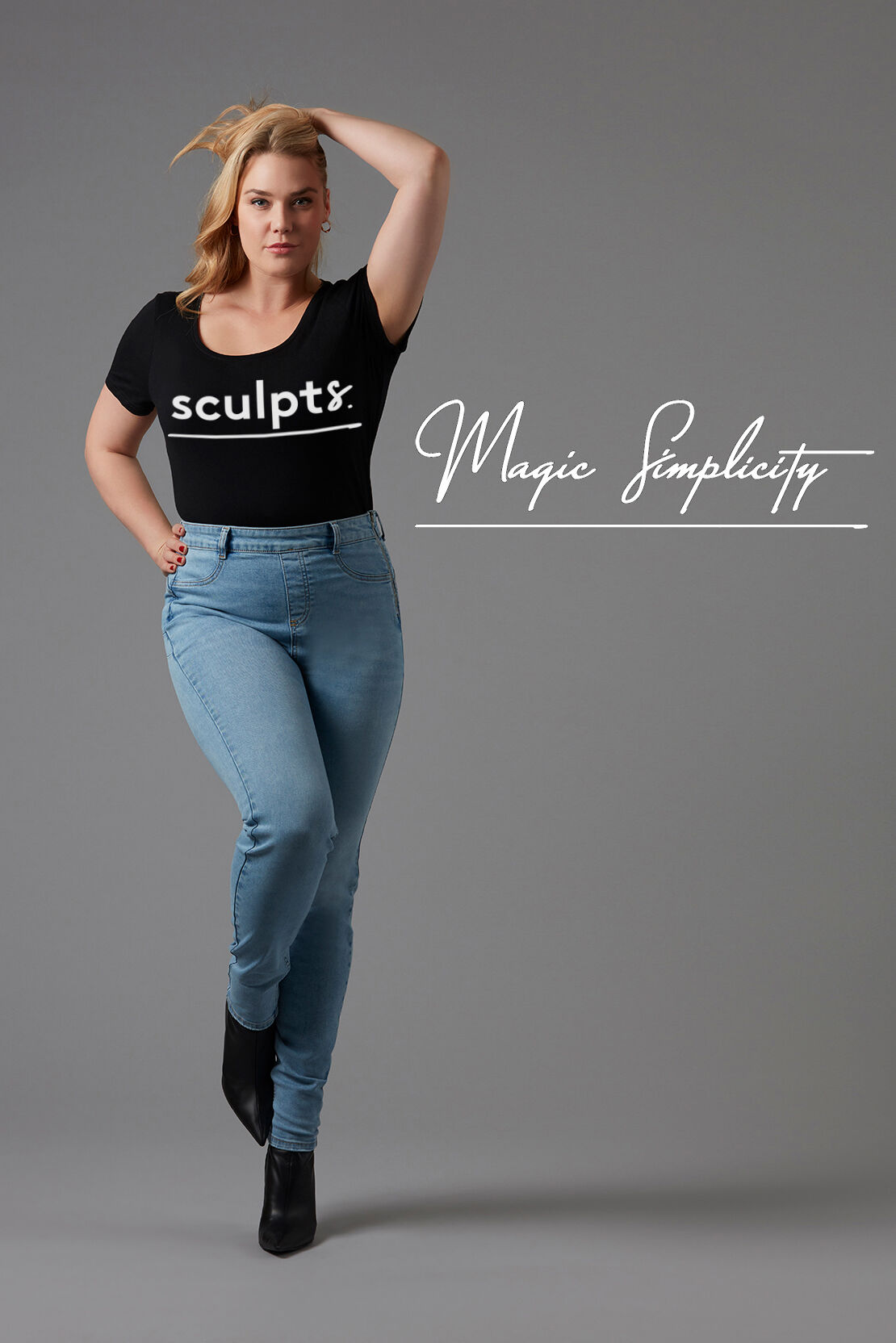 Magic Simplicity SCULPTS Treggings image number 6