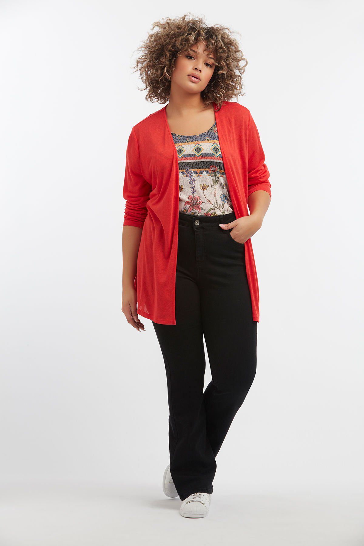 Offener d&uuml;nner Cardigan image number 4