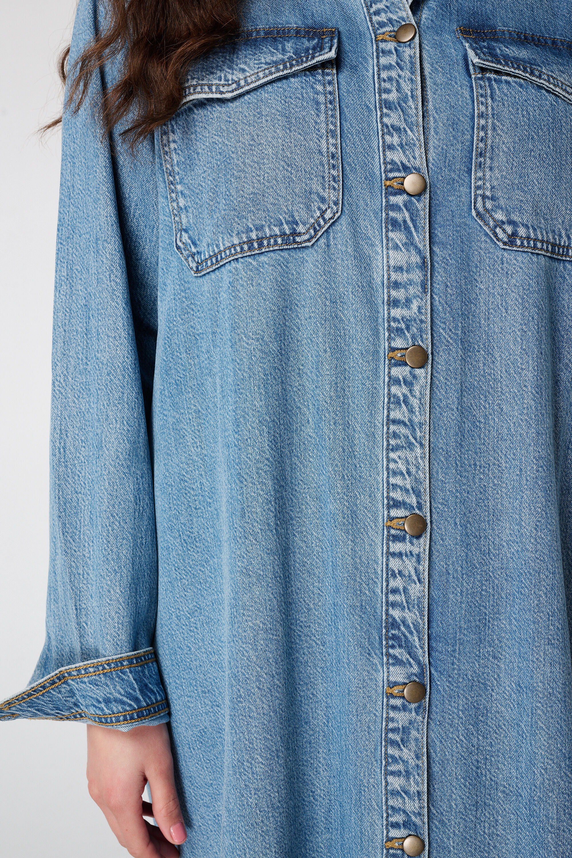 Jeanskleid mit Knopfleiste image number 6