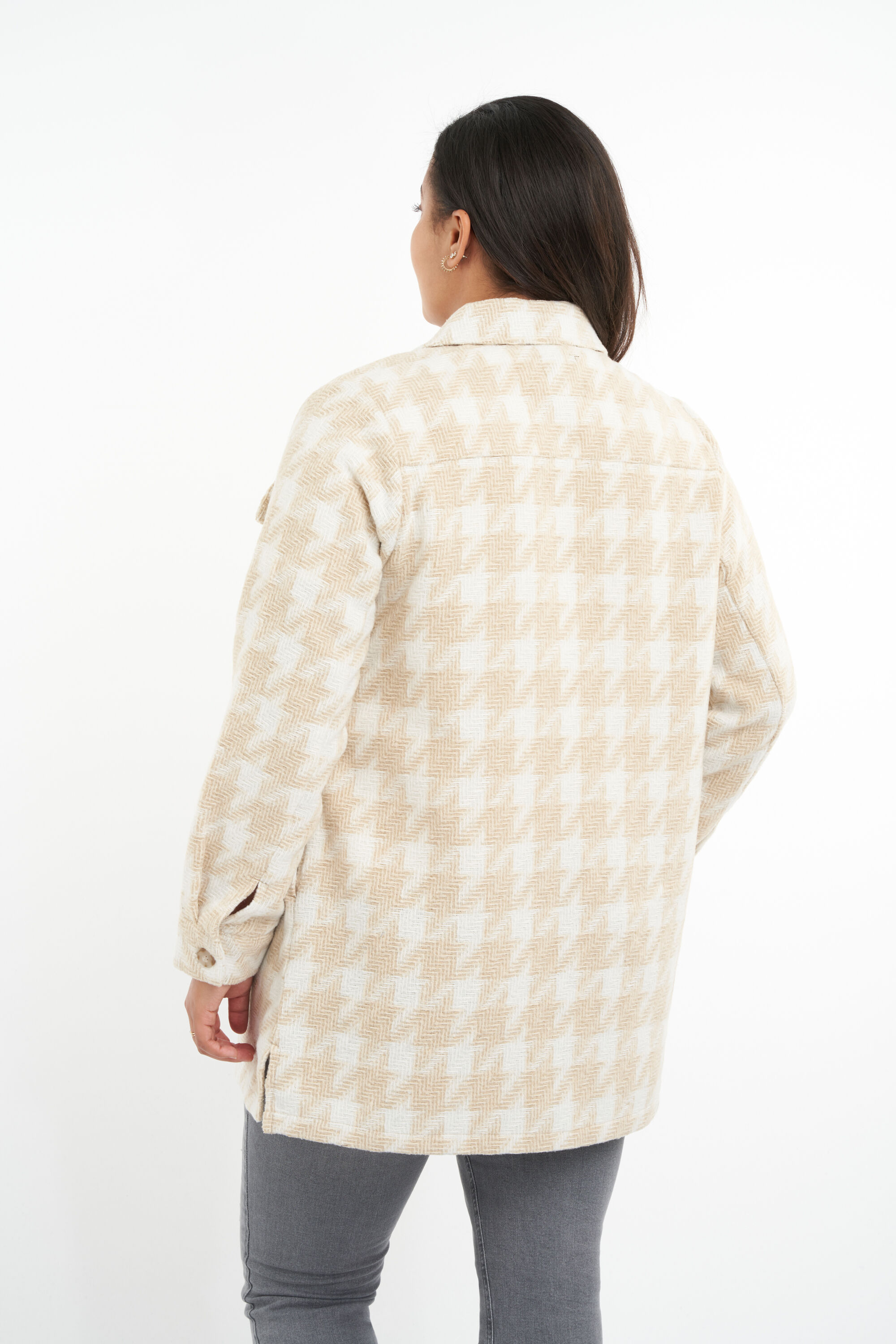 Shacket mit Hahnenrittmuster image number 4