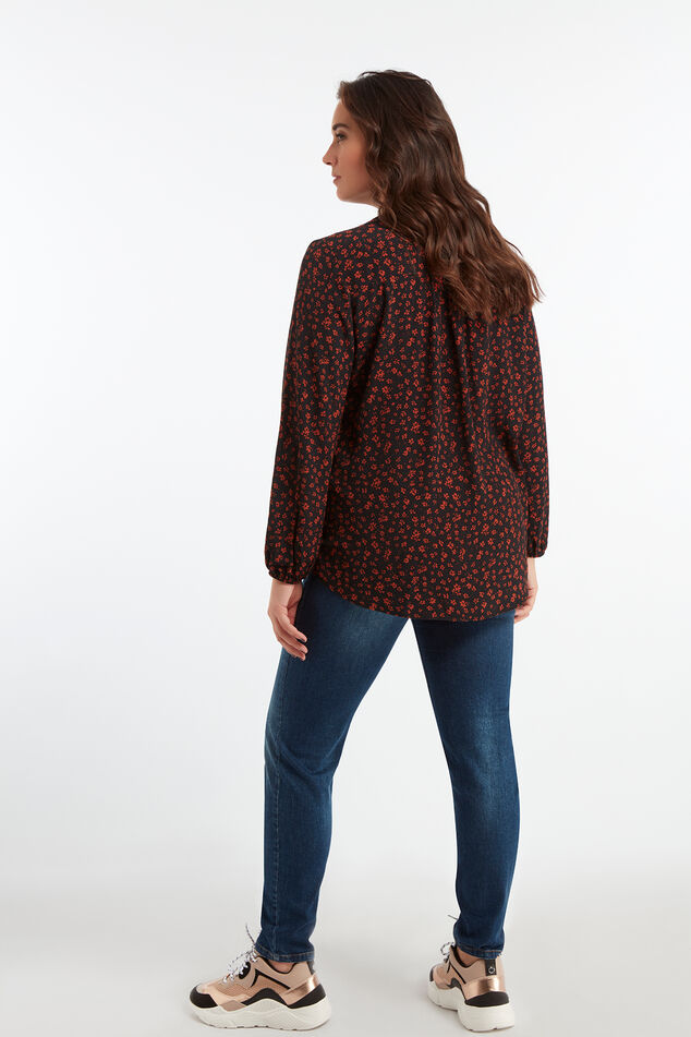 Bluse mit floralem Print image number 4