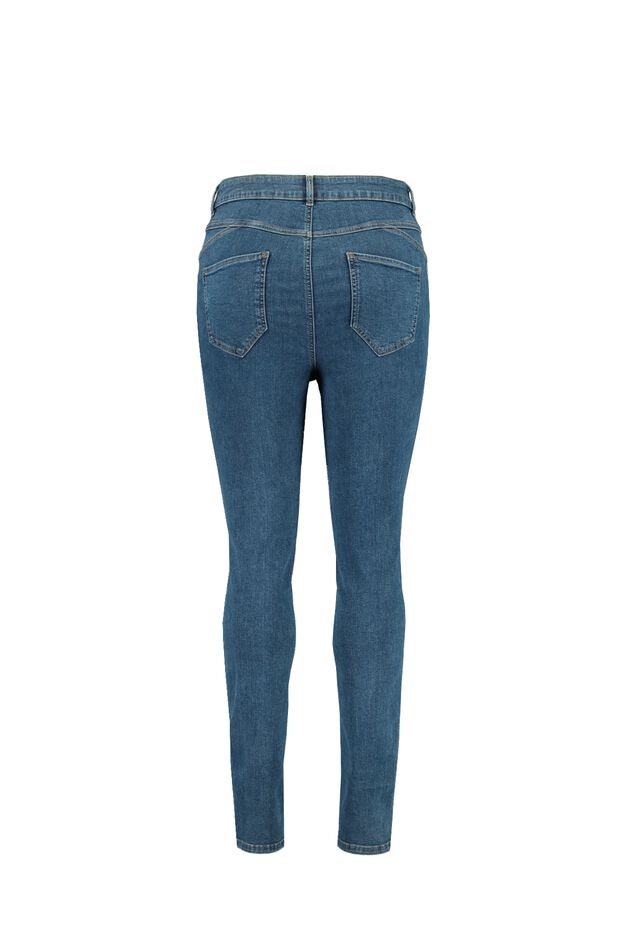 Skinny-Leg-Jeans mit hohem Bund image number 2