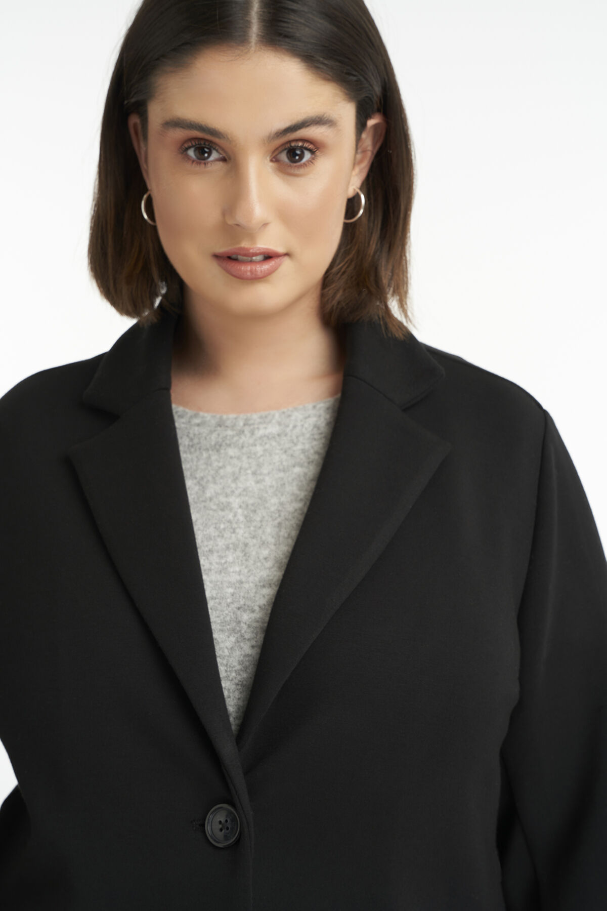 Lange Jersey-Jacke image number 4