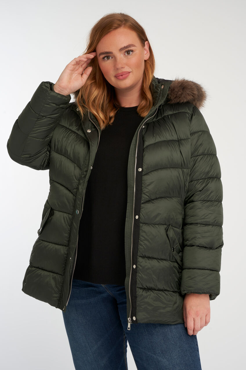 Gef&uuml;tterte Jacke mit Kapuze image number 4