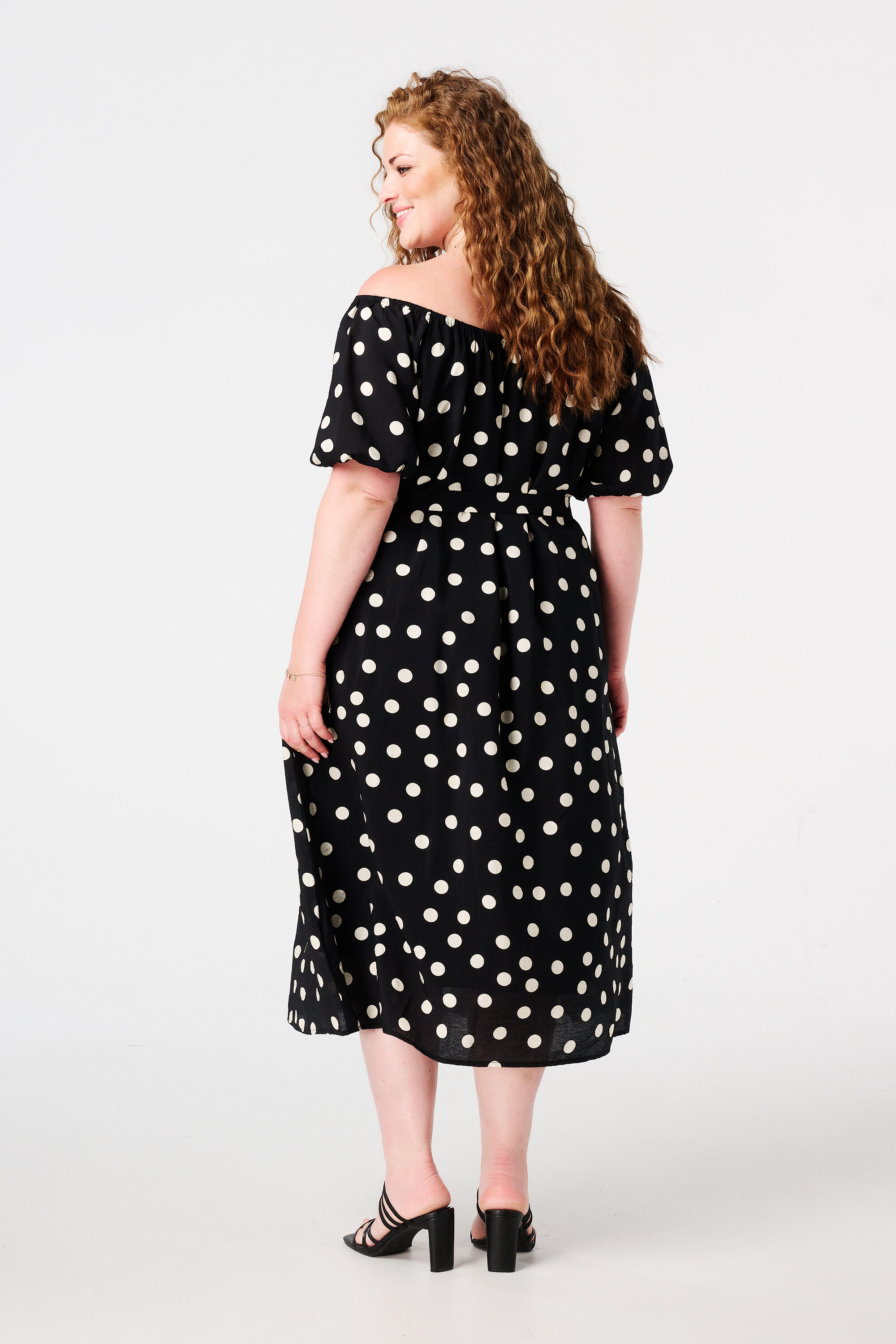 Midikleid mit Punktmuster image number 3