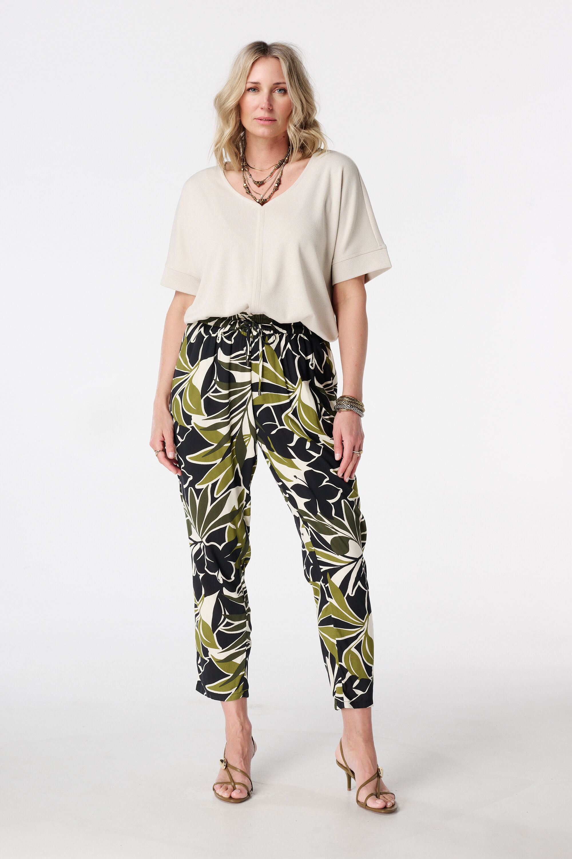 Straight Leg Hose mit Print