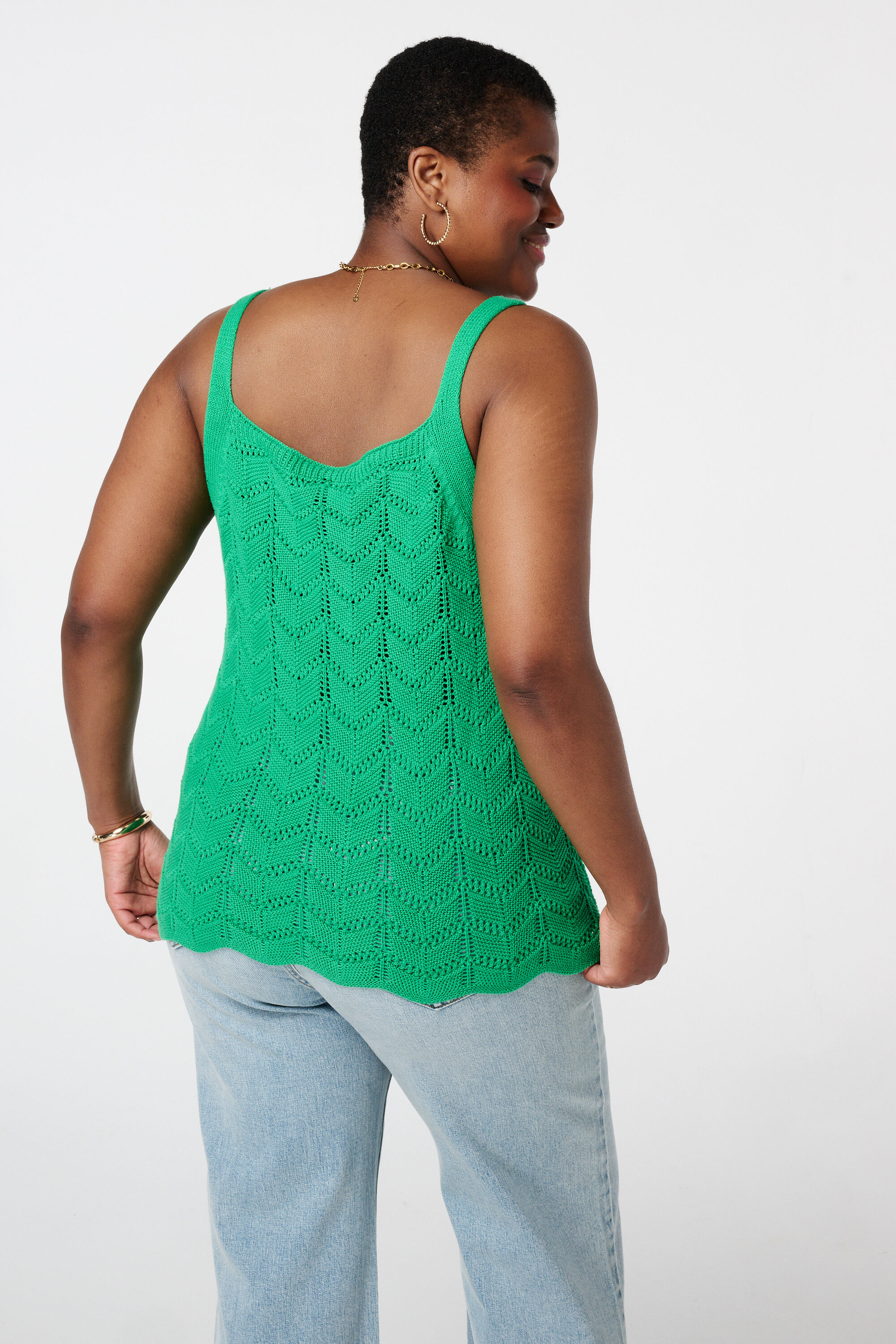 H&auml;keltop mit V-Ausschnitt image number 3