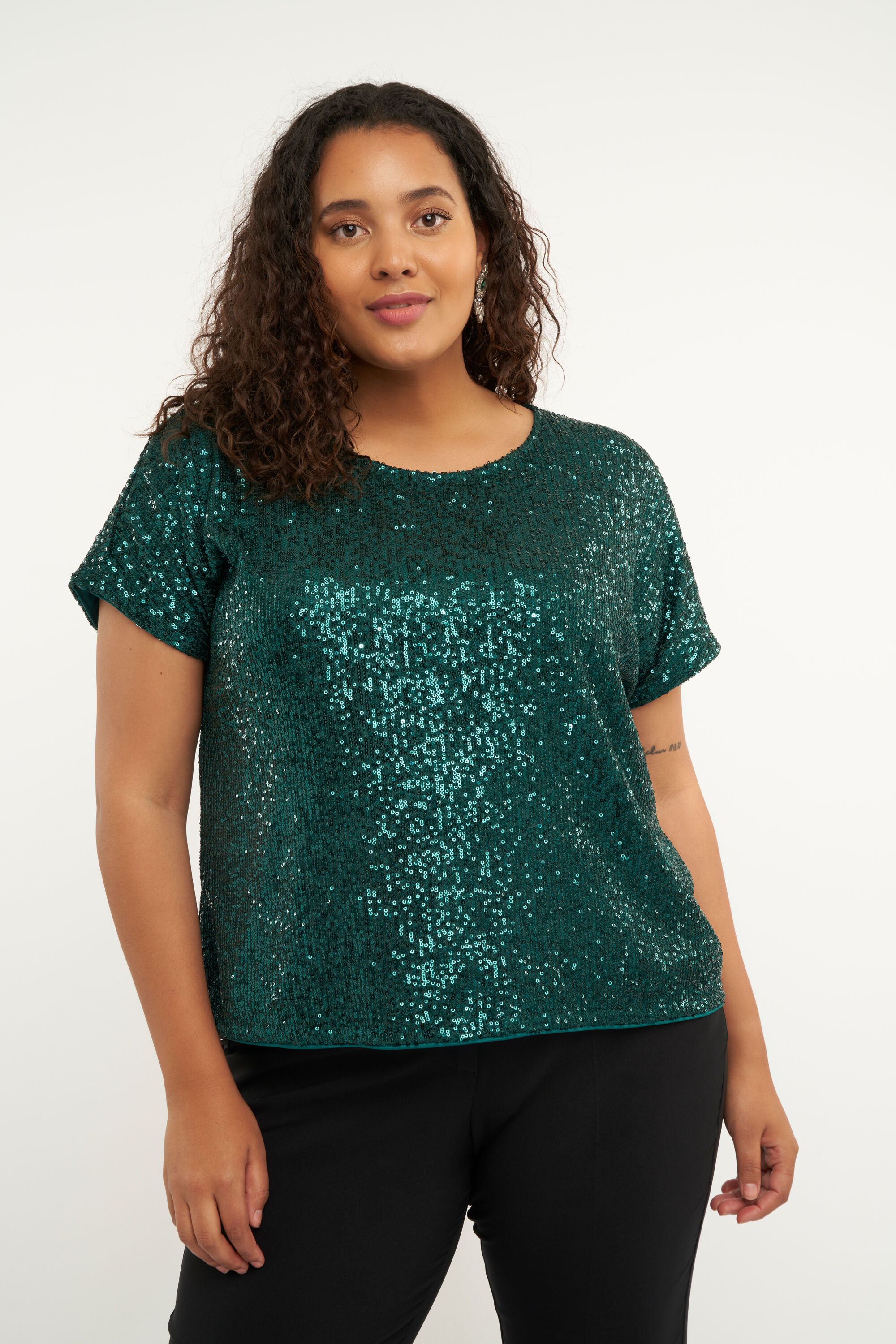 Top mit Pailletten  image number 4