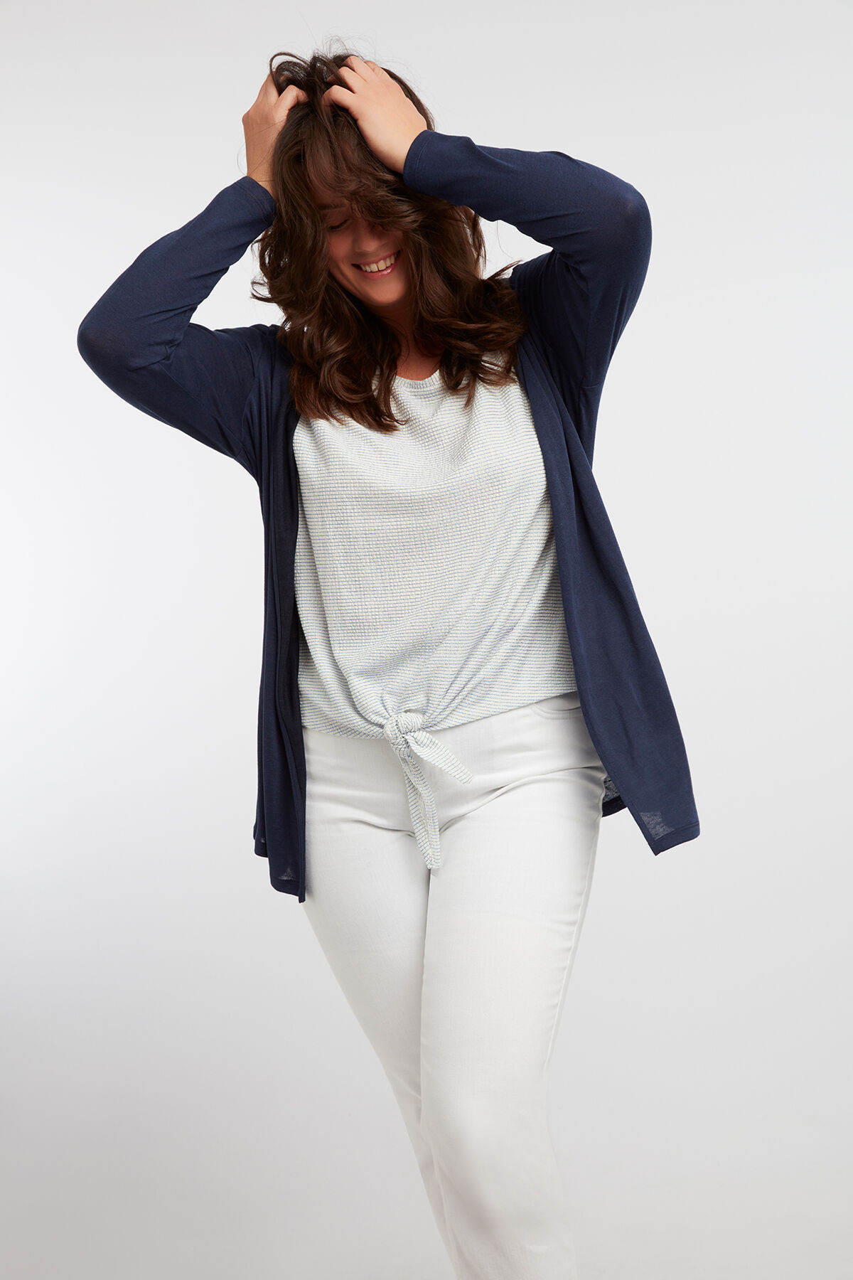 Offener d&uuml;nner Cardigan image number 4