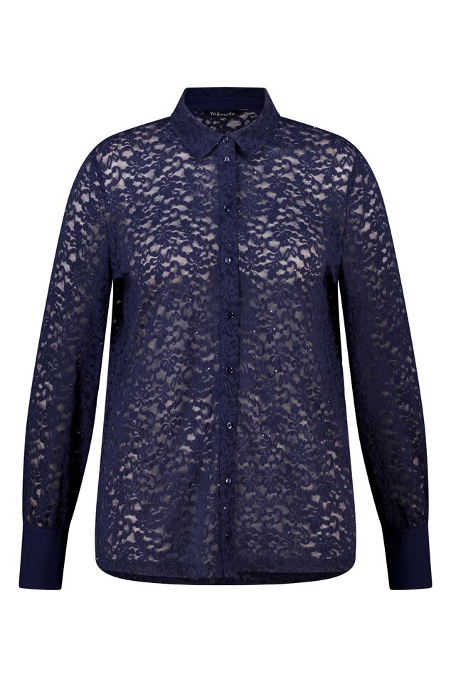 Top mit Spitze und Pailletten image number 1