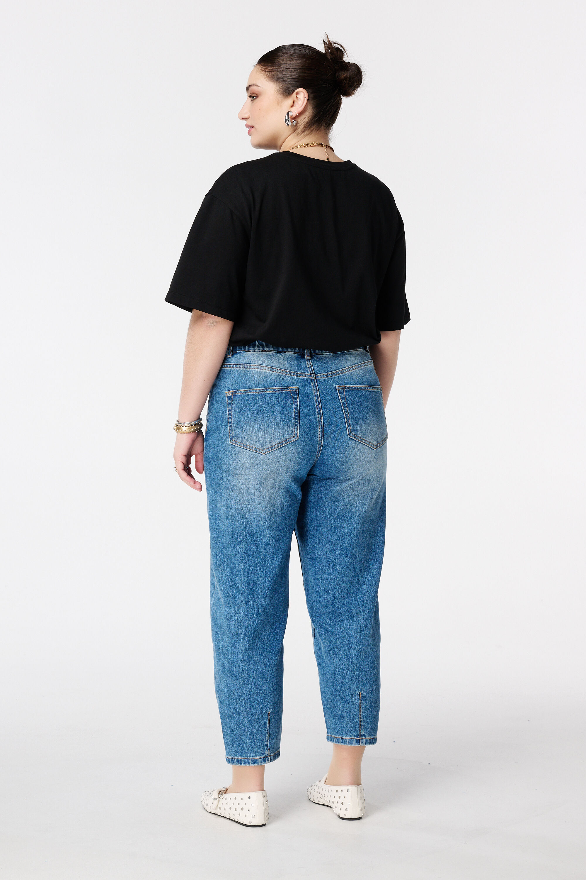 Ballon-Jeans mit Ziern&auml;hten image number 3