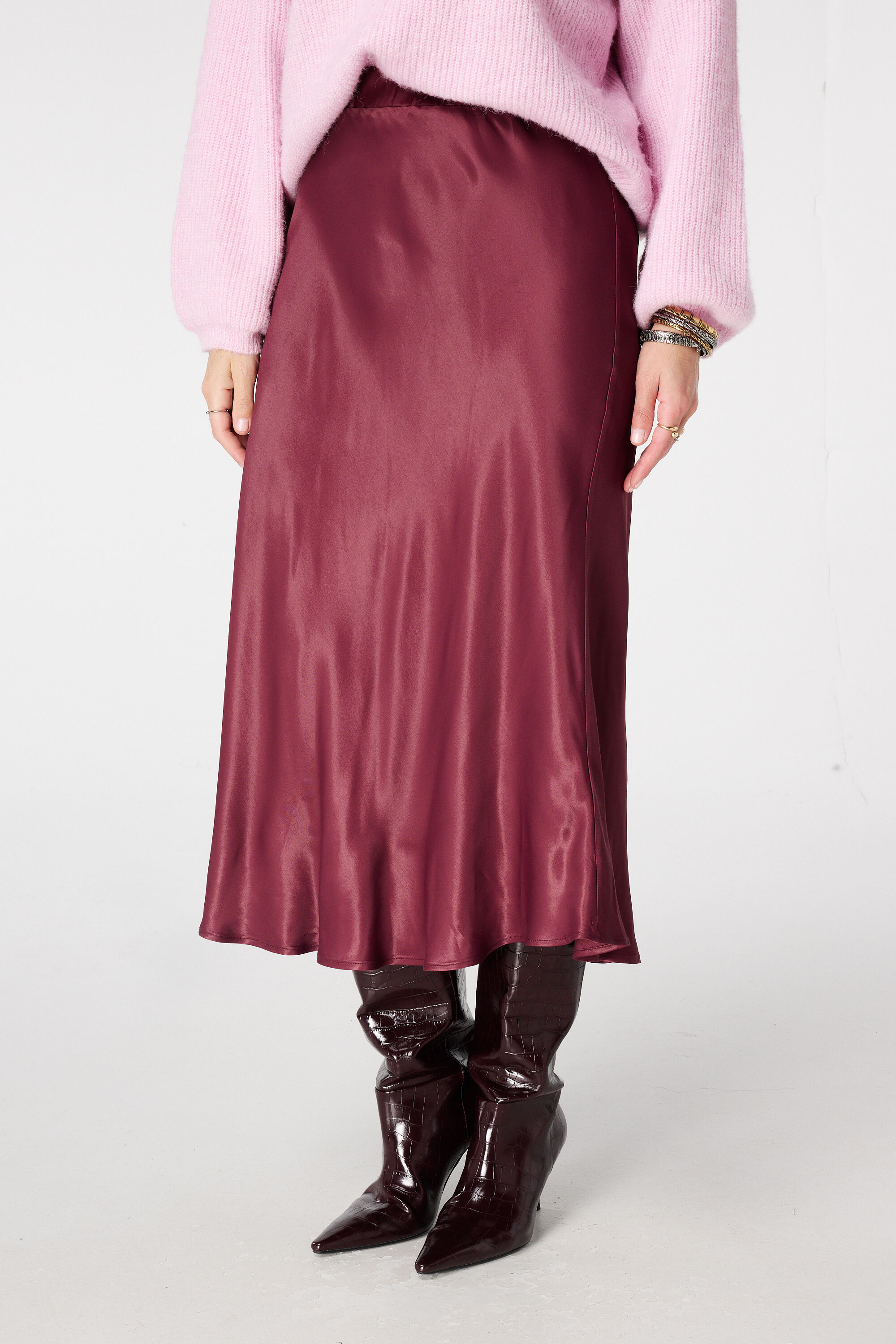 Midi-Rock aus Satin image number 5