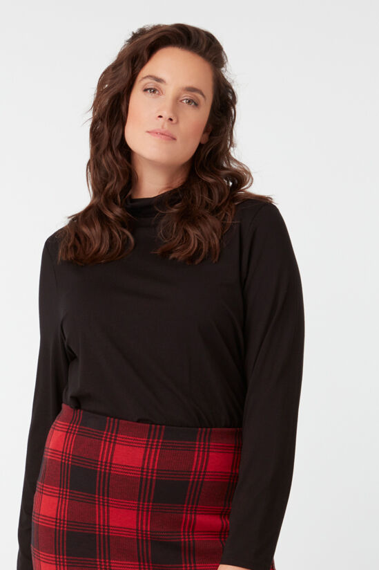 Viskose-Shirt mit Stehkragen image number 5