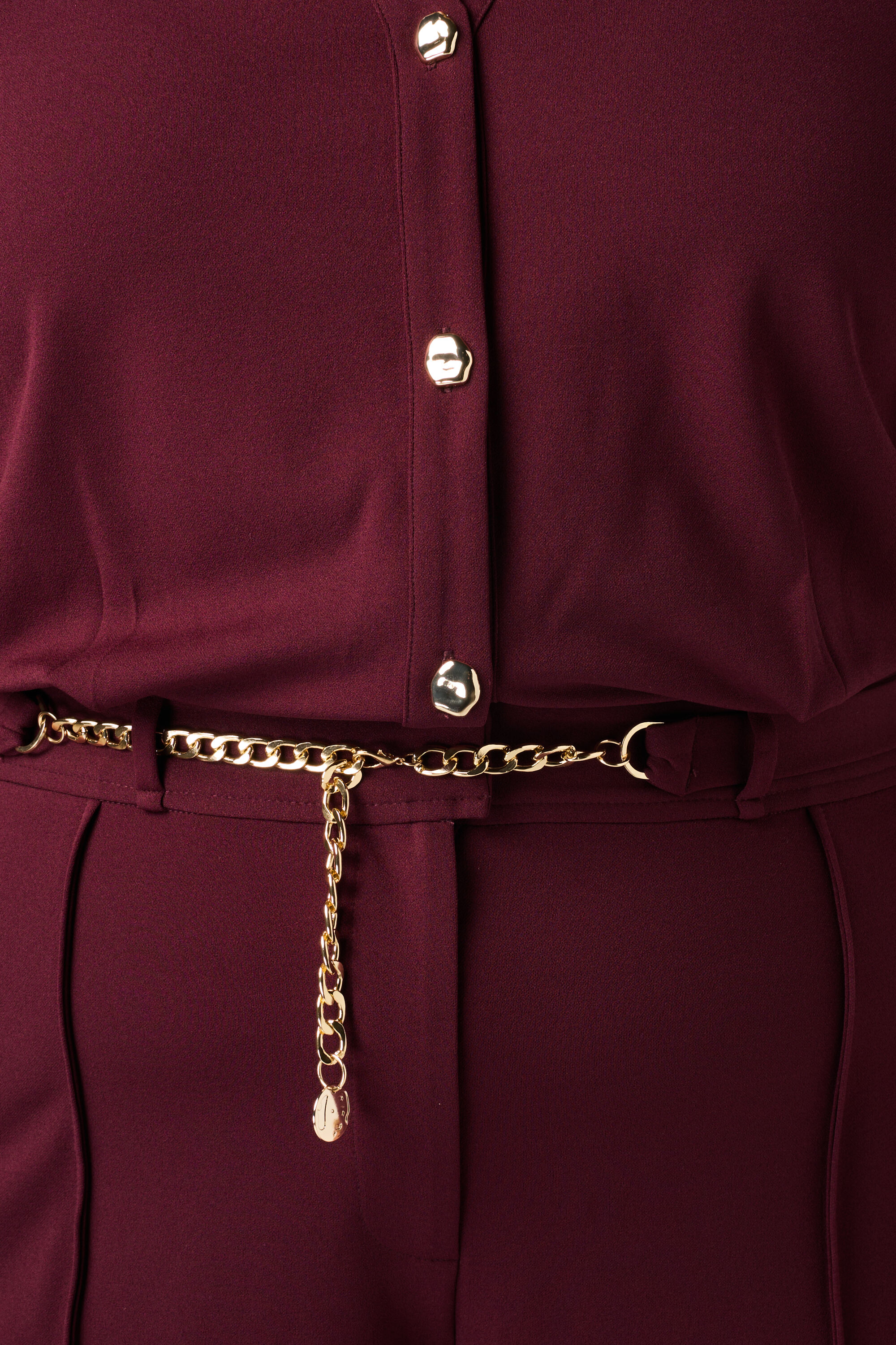 Jumpsuit mit goldenem Ketteng&uuml;rtel image number 6