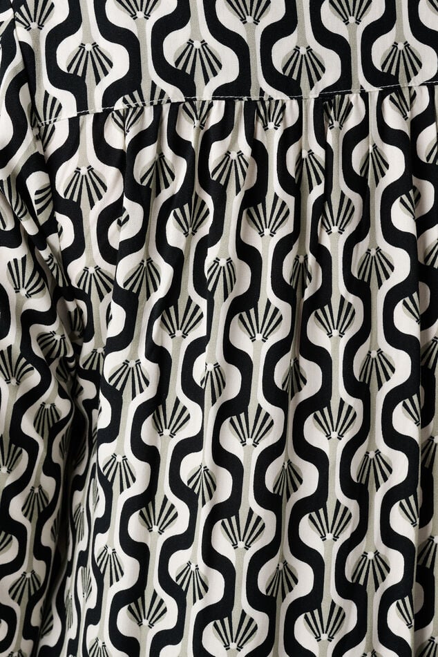 Oversized-Bluse mit Print image number 6