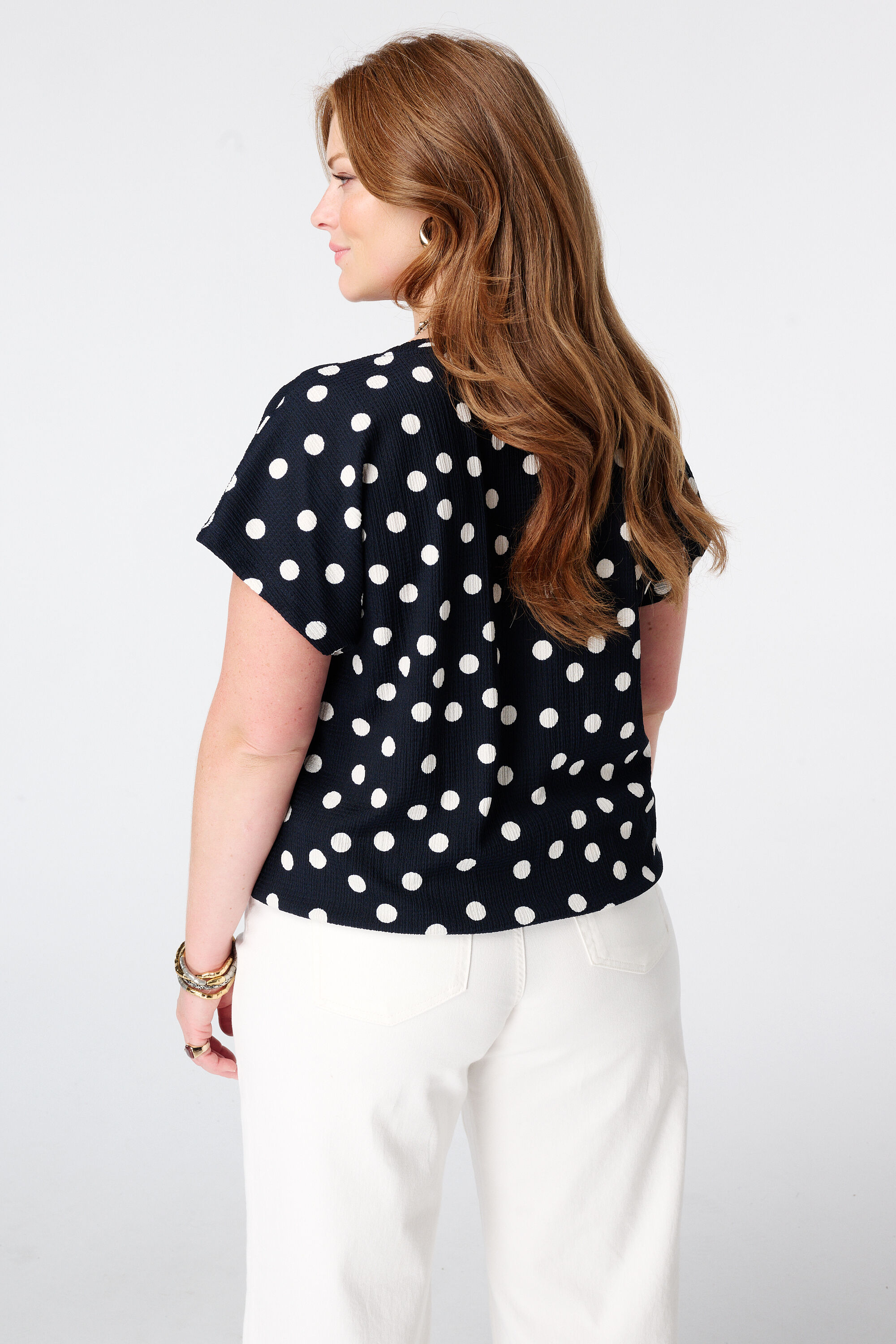 Top mit Polka Dot Muster image number 3
