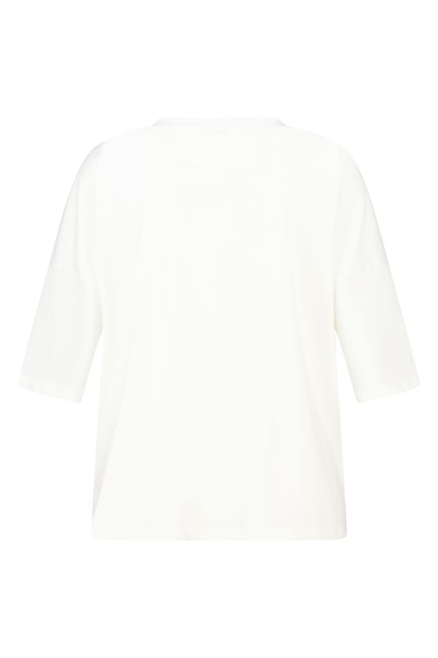 Lockeres T-Shirt mit Schriftzug image number 2