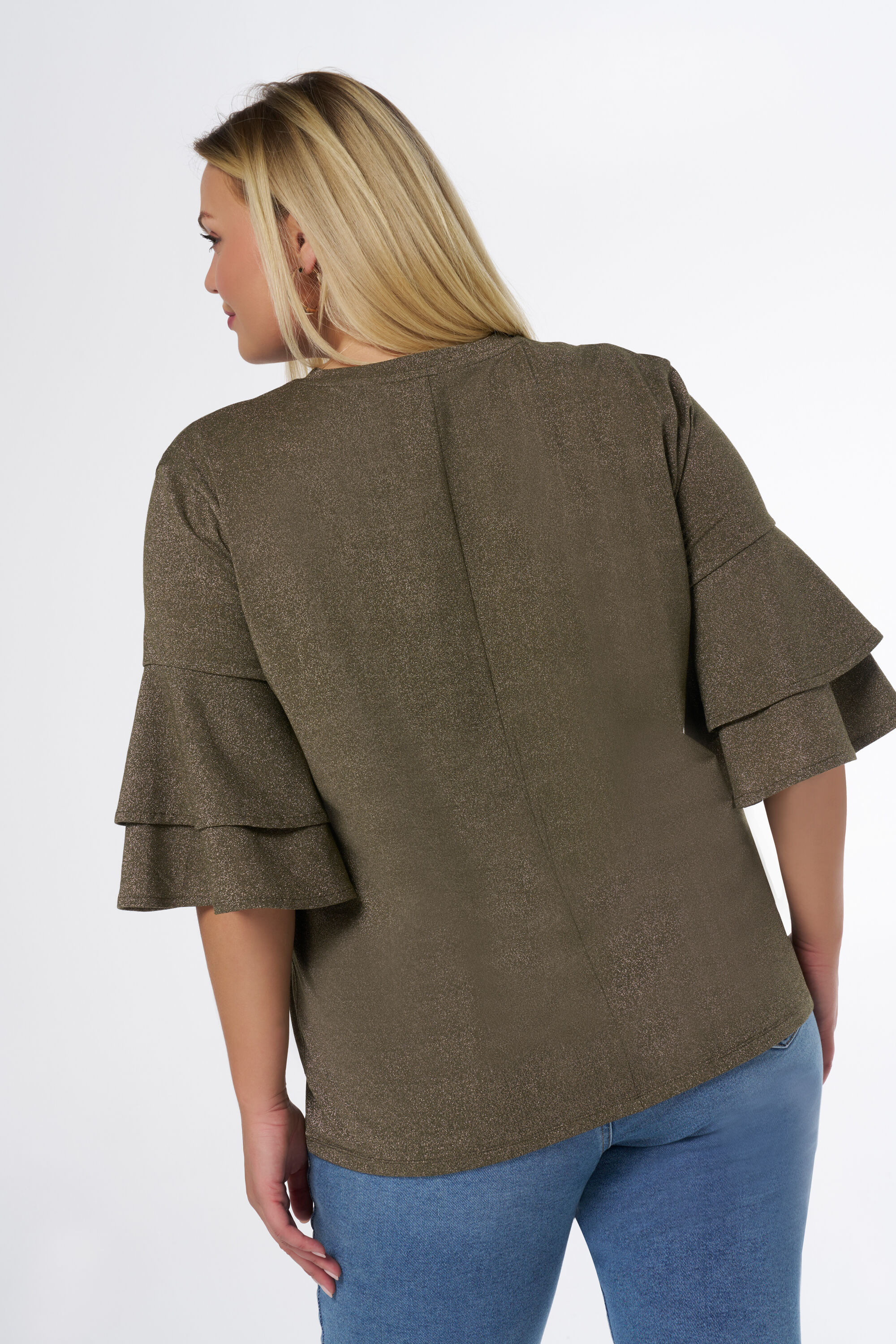 Top mit Volant&auml;rmeln image number 3