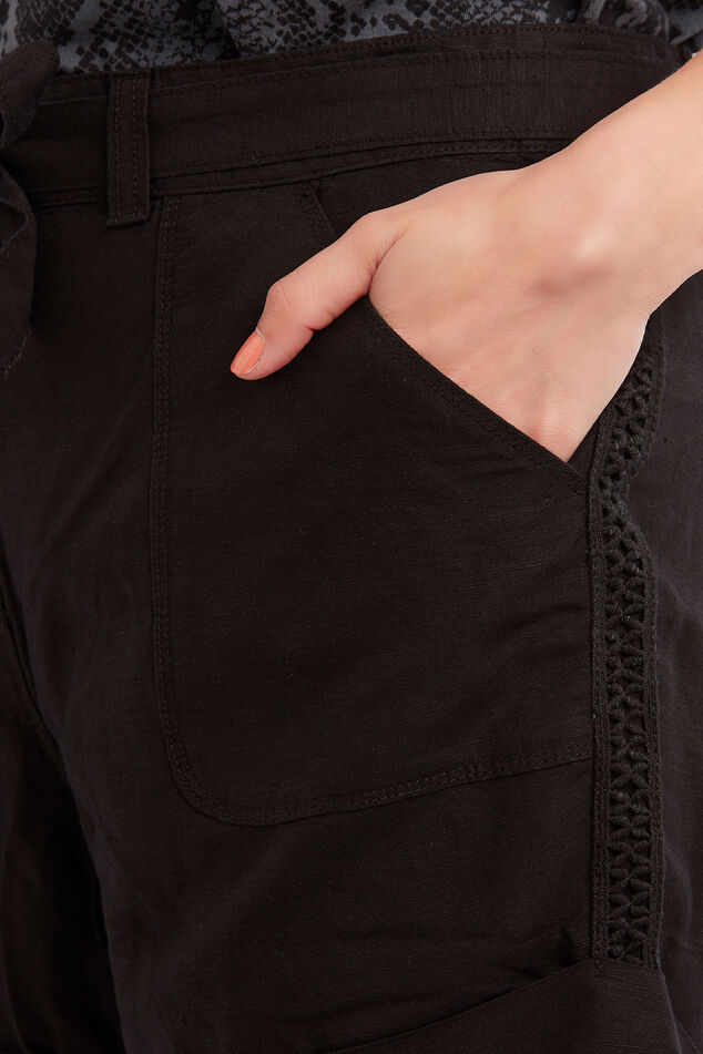 Leinenmischgewebe-Shorts image number 5